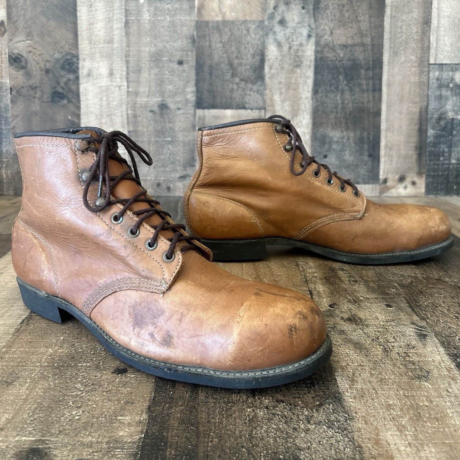 Chippewa Chippewa Vintage Steel Toe Brown Ankle Work Boots Mens 12 Size US 12 / EU 45 - 5 Thumbnail