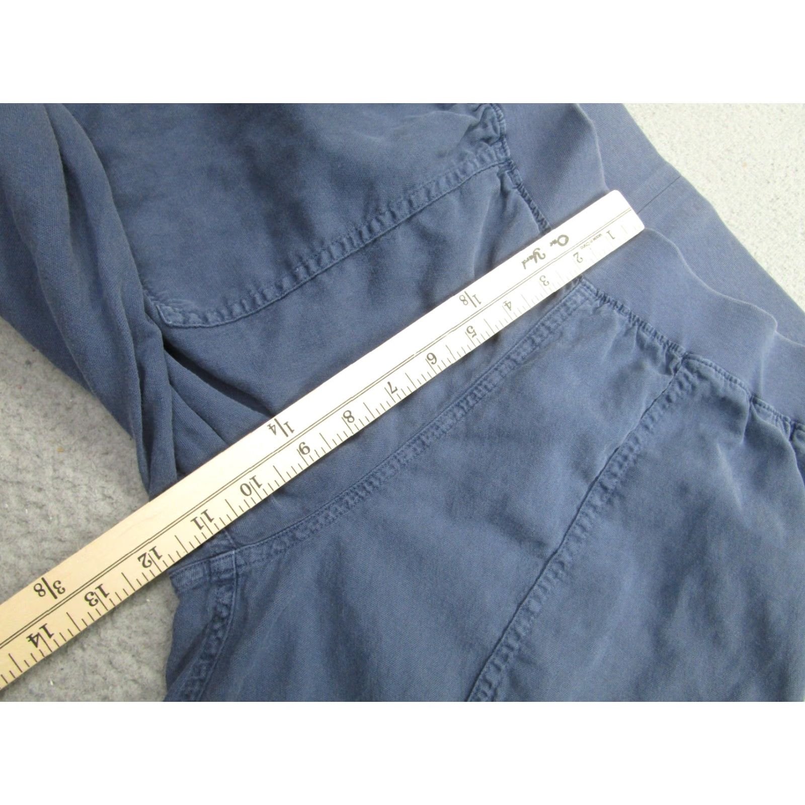 Faherty FAHERTY Pants Womens Large Blue Joggers Tapered Elastic Waist Cuffed Pockets Size 36" / US 14 / IT 50 - 5 Thumbnail