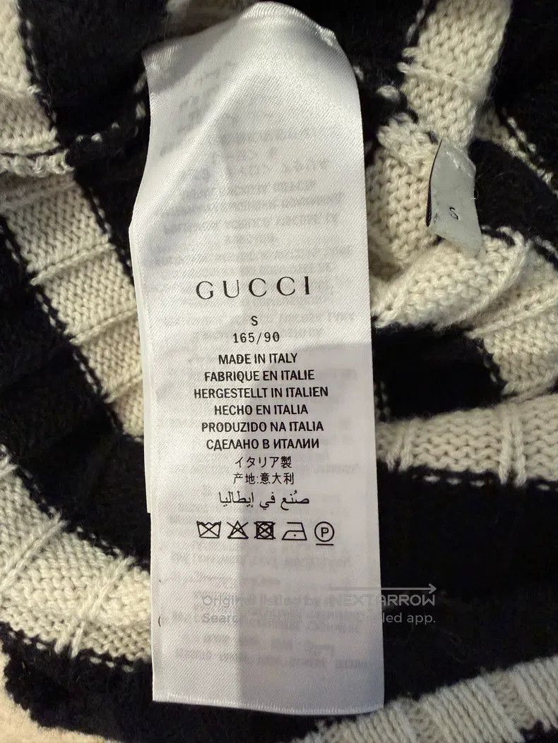Gucci Gucci Black and white striped sweater Size S / US 4 / IT 40 - 3 Thumbnail