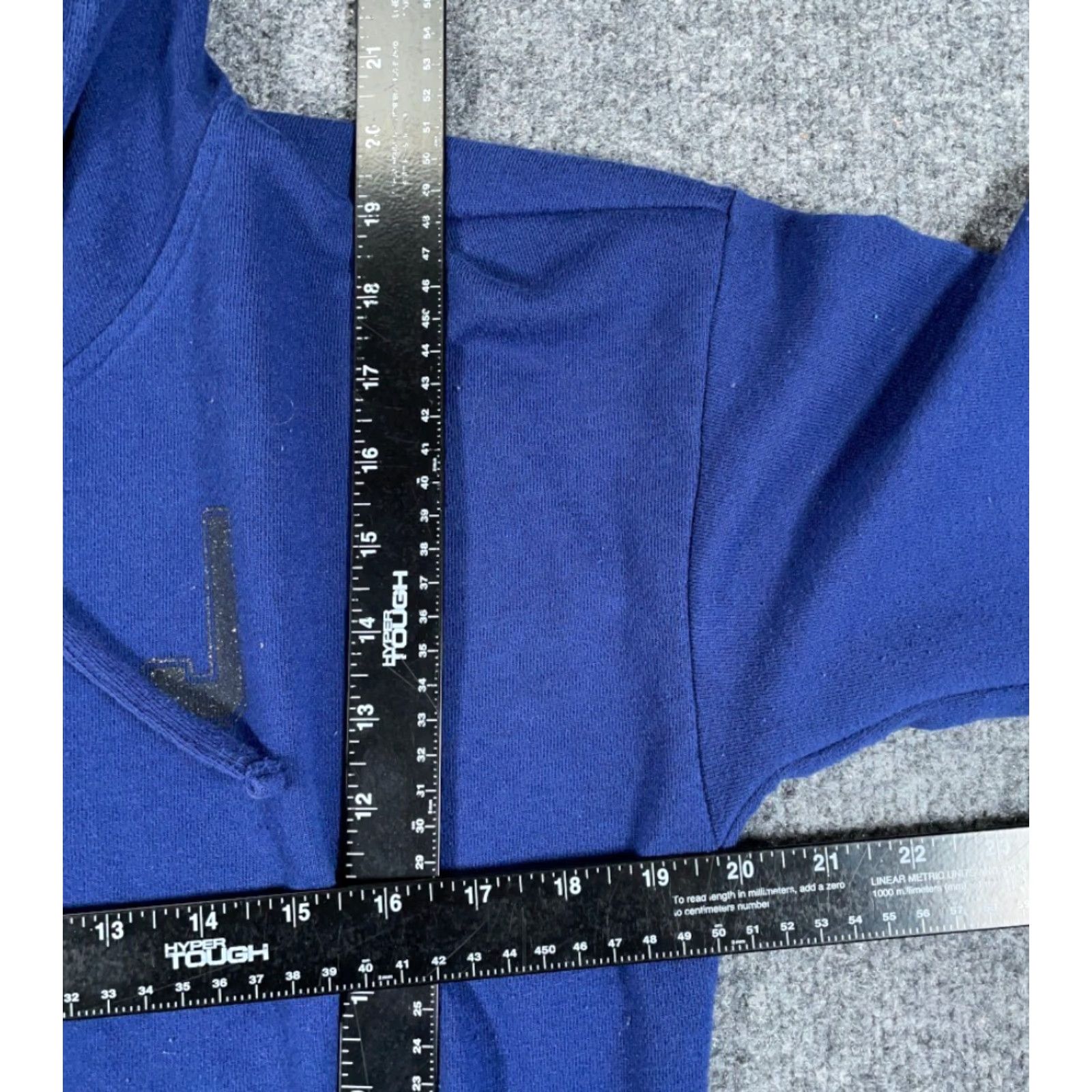 Juicy Couture VINTAGE VTG Juicy Couture Cropped Hoodie Bell Sleeve Sweatshirt Women's Medium Blue Size M / US 6-8 / IT 42-44 - 5 Thumbnail