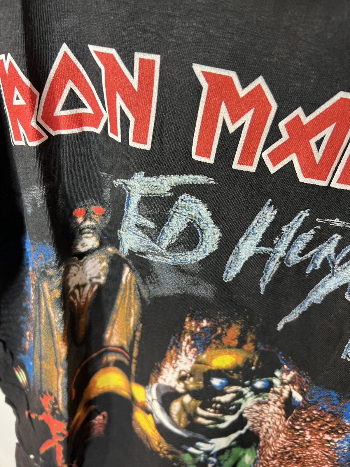 Band Tees Iron Maiden vintage 90s shirt ed hunter Size US XL / EU 56 / 4 - 4 Thumbnail