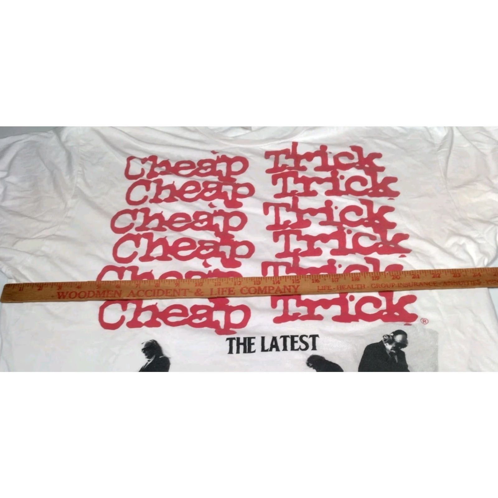 Anvil VINTAGE Cheap Trick Band T-Shirt 2X Men Cotton Short Sleeve Crew Neck Summer Tour 2009 Graphic White Size US XXL / EU 58 / 5 - 4 Thumbnail