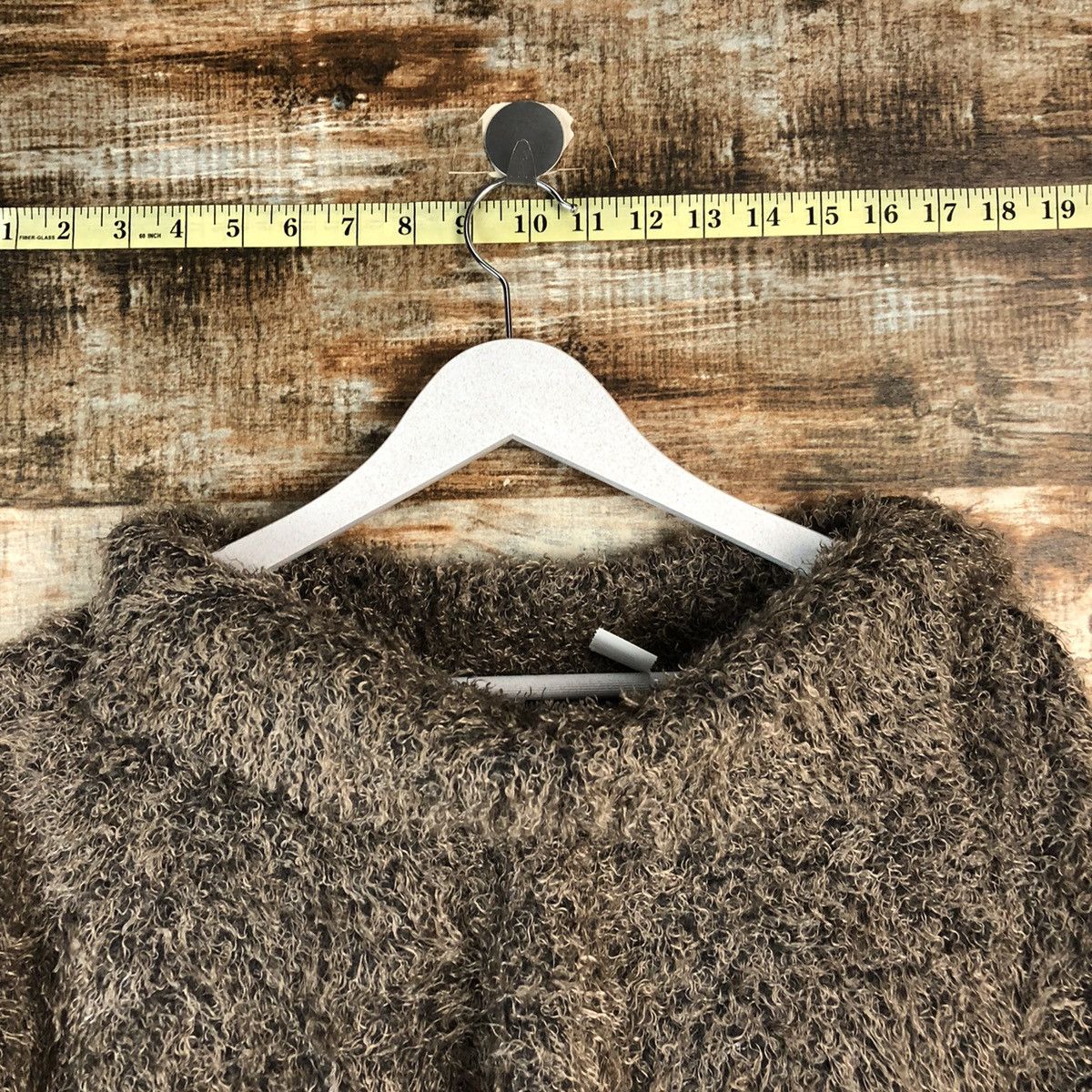 Homespun Knitwear DLL Fashion Messange Grey Mohair fur shaggy Knitwear #C077 Size M / US 6-8 / IT 42-44 - 4 Thumbnail