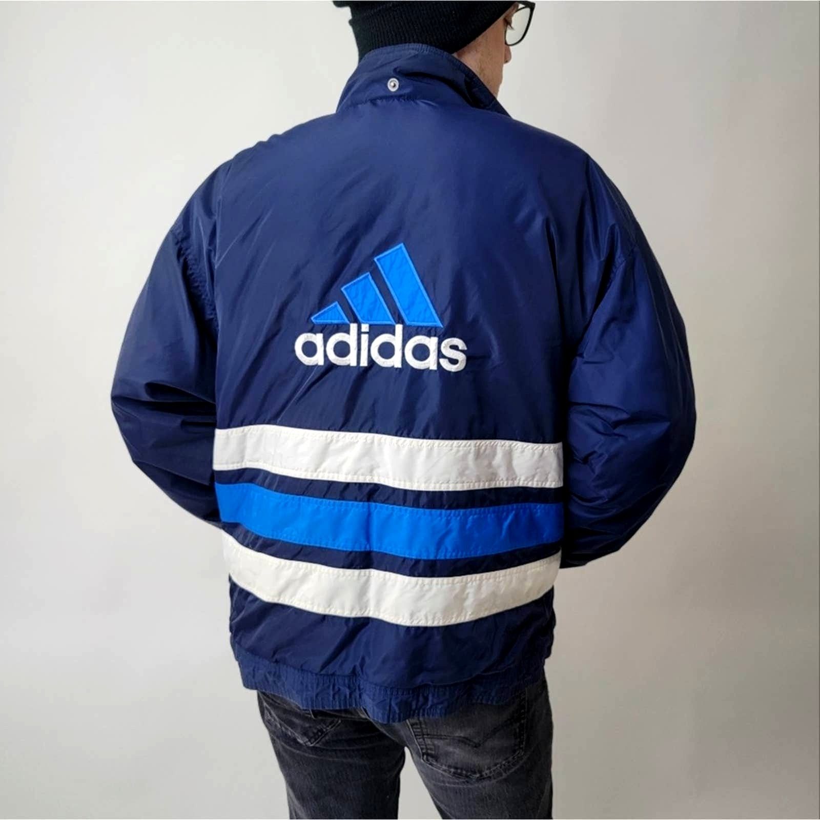 Adidas Vintage Y2k adidas Quilted Puffer Jacket Parka - XL Size US XL / EU 56 / 4 - 1 Thumbnail