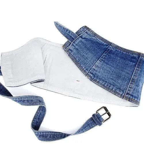 Japanese Brand Gothic Denim Wide Waist Belt Size ONE SIZE - 4 Thumbnail