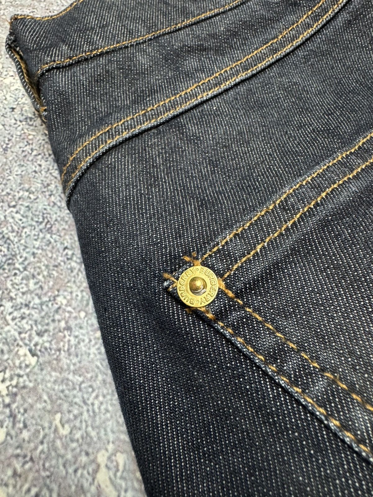 Burberry × Vintage 💥VERY RARE VINTAGE BURBERRY LONDON BIG LOGO JEANS Size 26" / US 2 / IT 38 - 7 Thumbnail