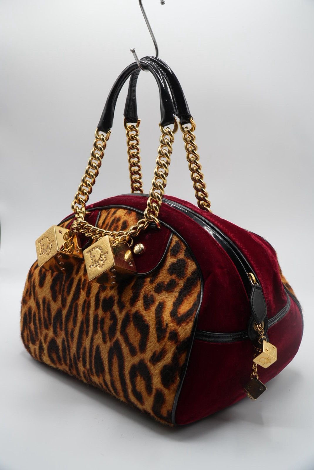 Dior 2000s Dior - John galliano Gambler Leopard Pony Bowler Bag Size ONE SIZE - 4 Thumbnail