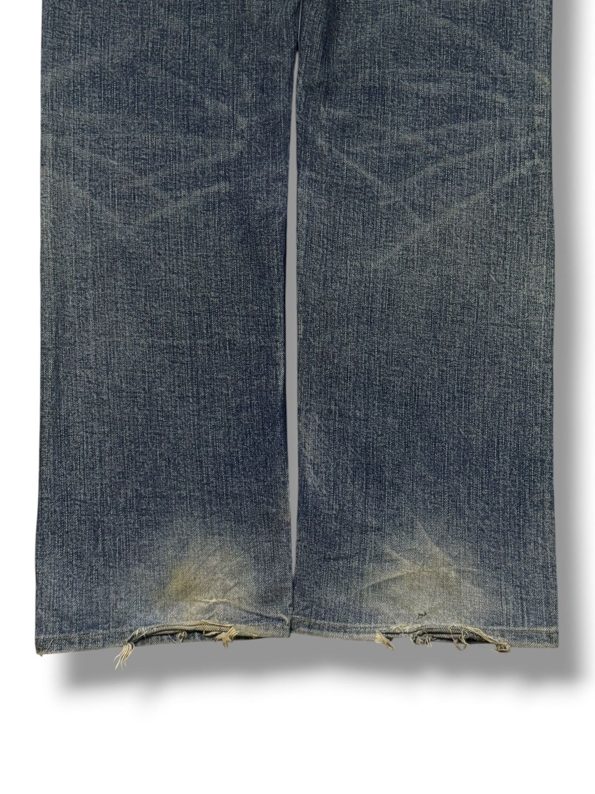 Japanese Brand Vintage Absolut Jeans | Vintage Faded Wash Straight Fit | 30 Size US 30 / EU 46 - 7 Thumbnail