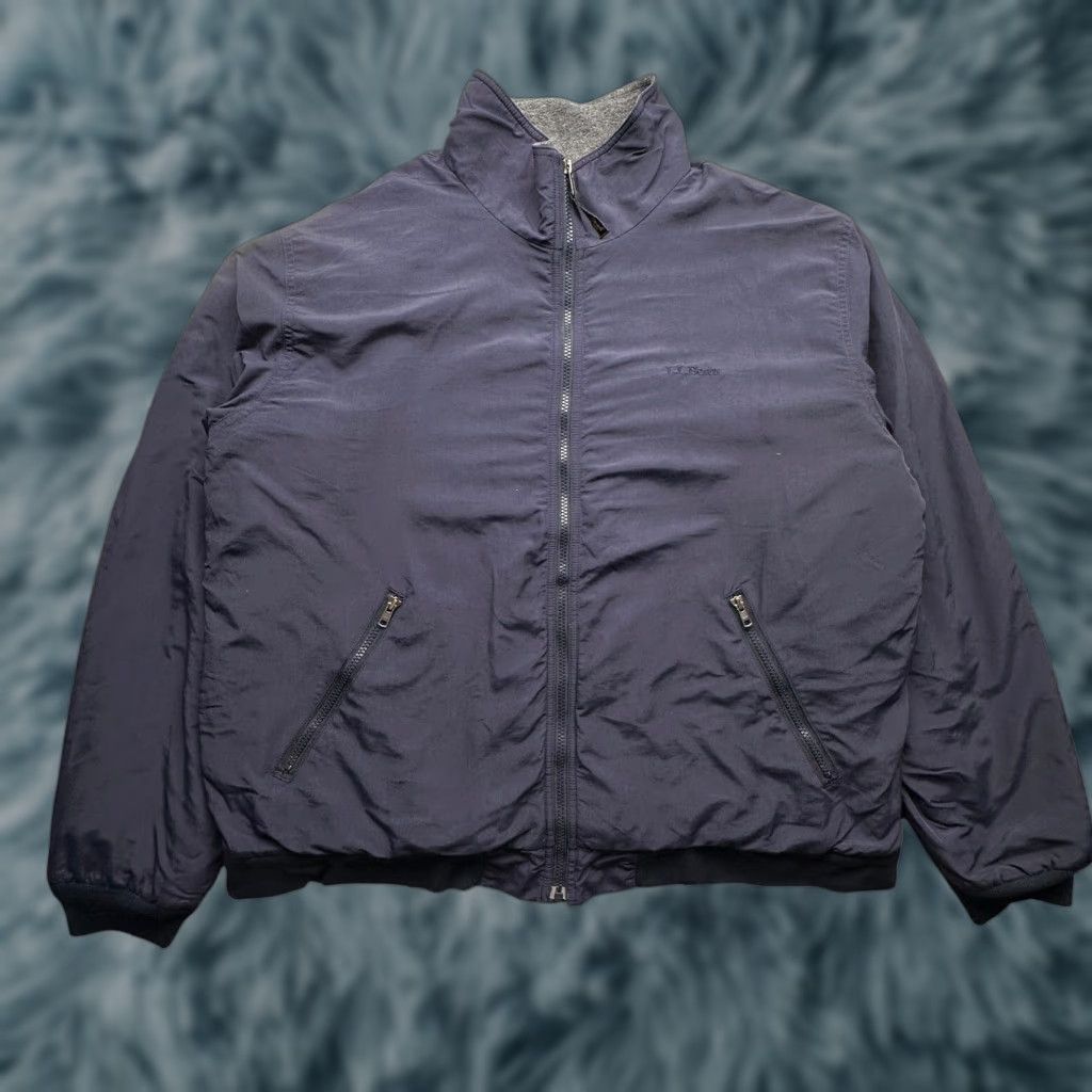 Vintage LL Bean Fleece Lined Insulated Warm Up Jacket Mens XL Full Zip Navy Size US XL / EU 56 / 4 - 1 Thumbnail