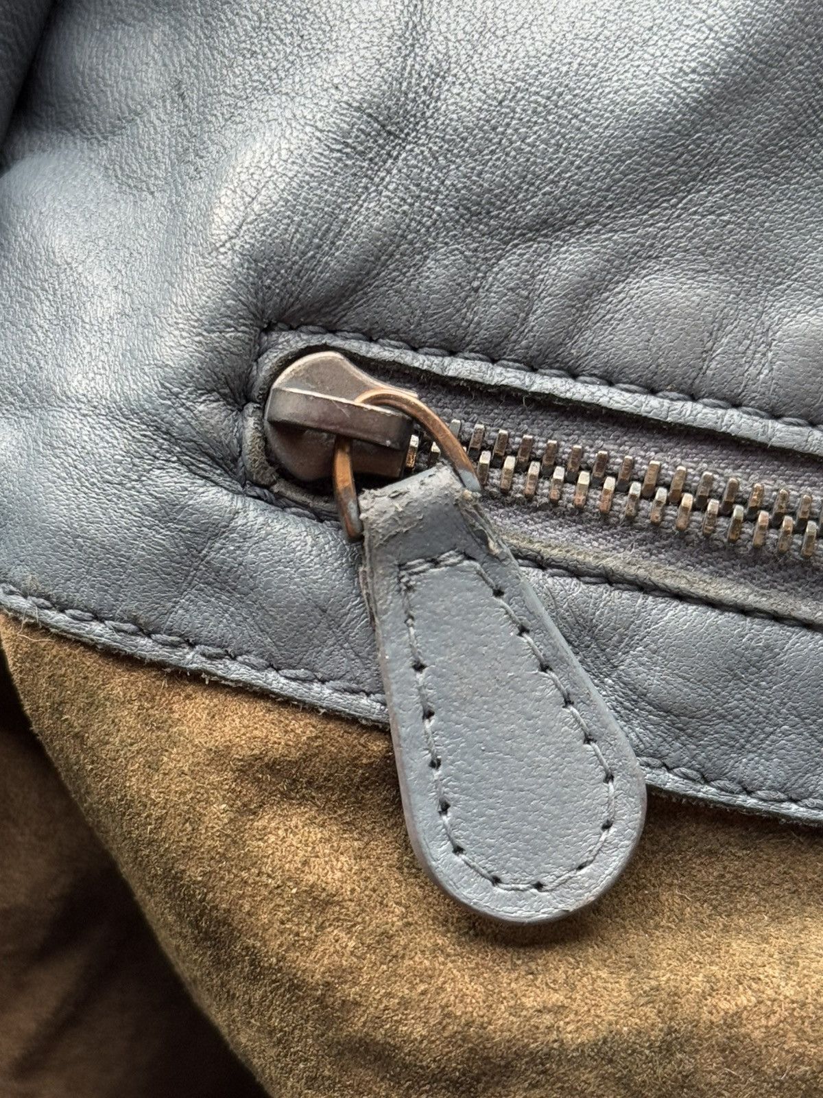 Bottega Veneta Bottega Veneta Blue Leather Intrecciato Campana Hobo Size ONE SIZE - 12 Thumbnail