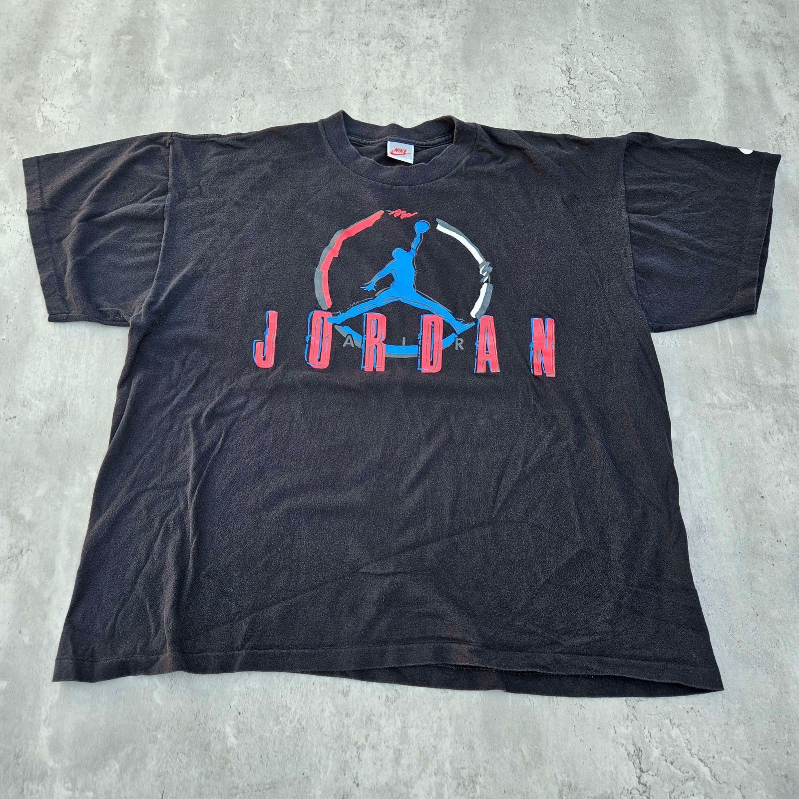 Nike Vintage 90s NIKE Air Jordan Iconic Logo T-shirt Size X-Large Size US XL / EU 56 / 4 - 1 Thumbnail