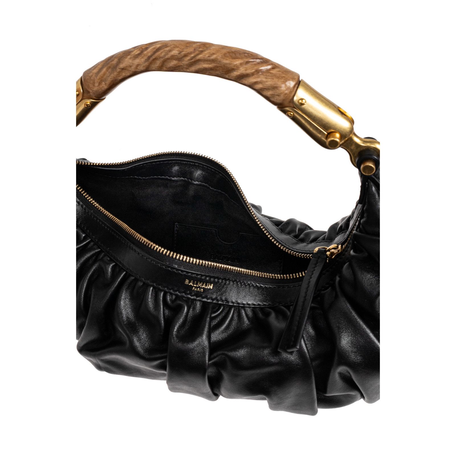 Balmain BALMAIN Ebene Medium $2695 Black Top Handle Bag New & Authen Size ONE SIZE - 4 Thumbnail