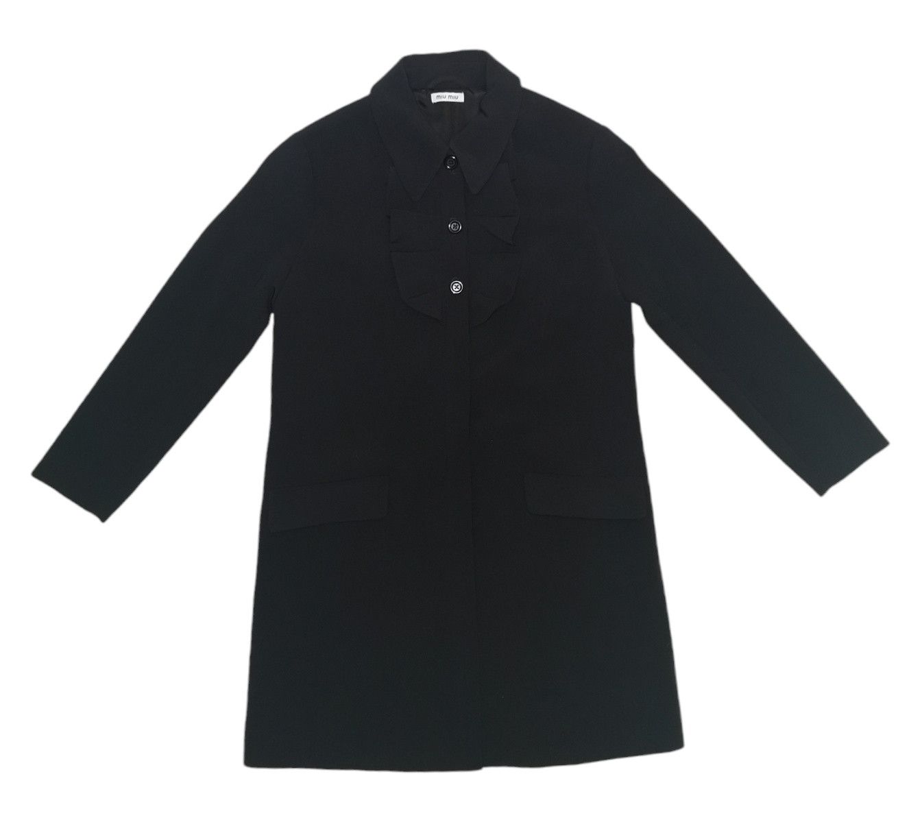 Miu Miu × Prada Miu Miu Long Coat Jacket Size S / US 4 / IT 40 - 1 Thumbnail