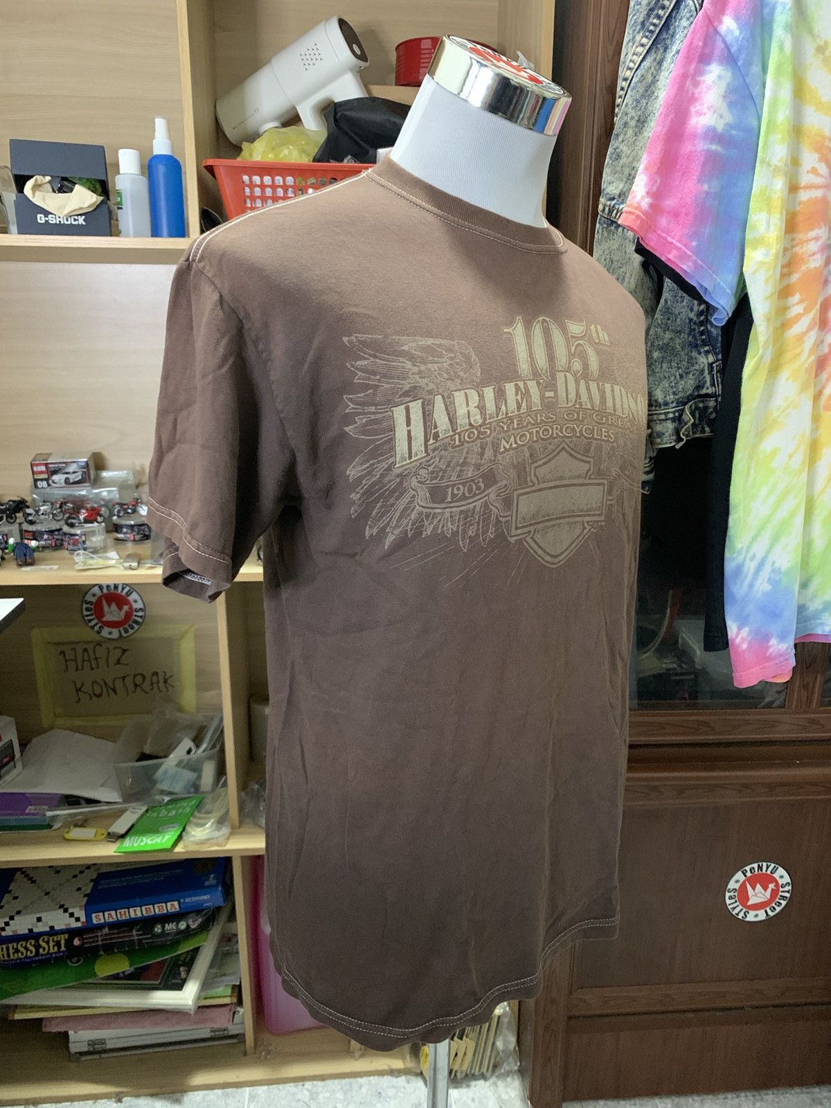 Harley Davidson VINTAGE Y2K HARLEY DAVIDSON 2008 FADED TEE Size US M / EU 48-50 / 2 - 5 Thumbnail