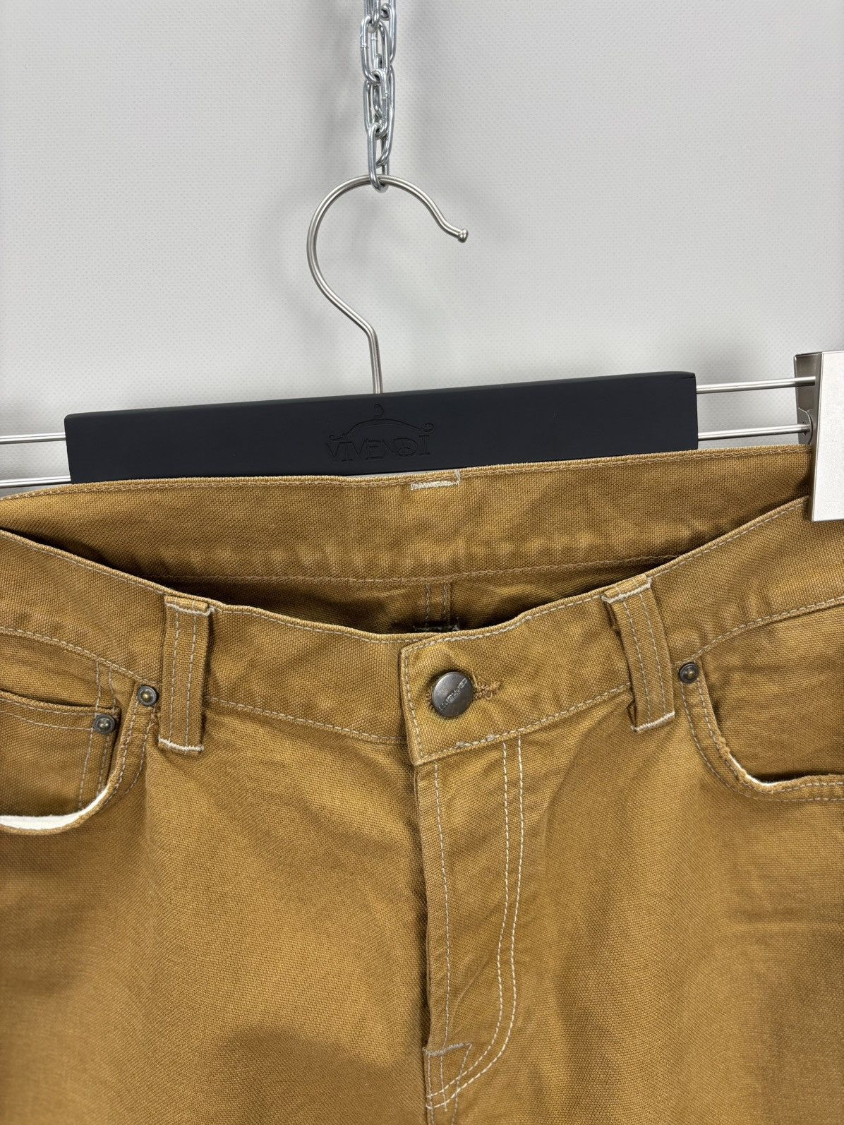 Carhartt Mens jeans Carhartt Size 34x32 Color Brown Size US 34 / EU 50 - 4 Thumbnail