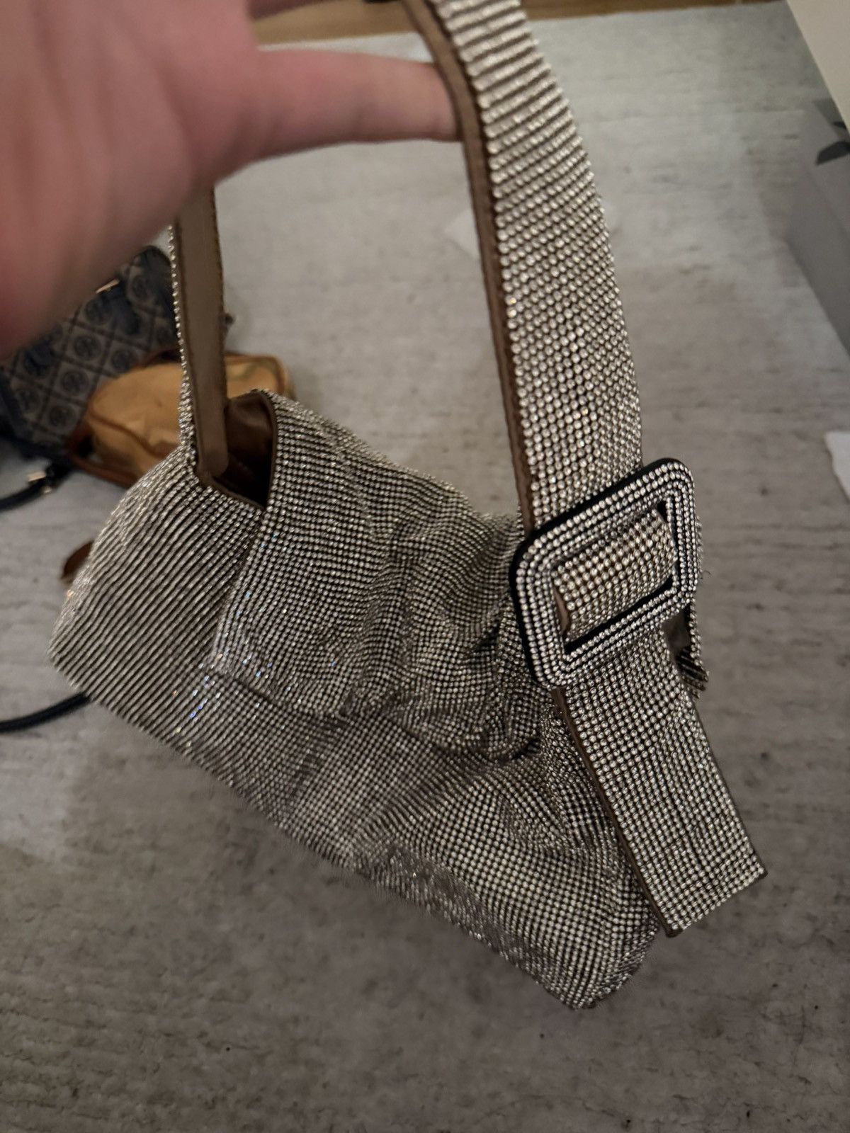 Benedetta Bruzziches Glittery Crystal Shoulder Bag Benedetta Bruzziches Size ONE SIZE - 4 Thumbnail
