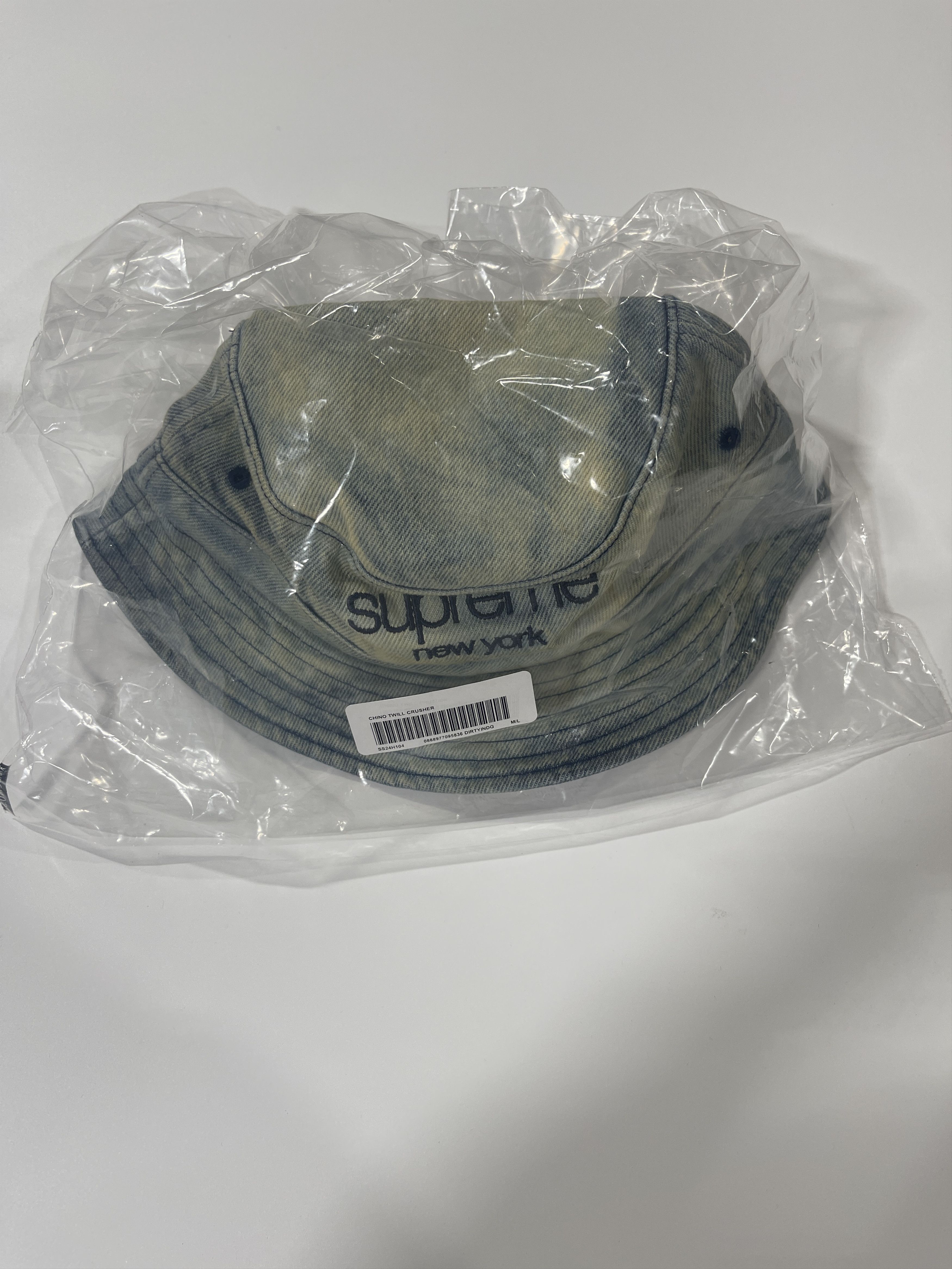 Supreme 🔥Supreme Chino Twill Denim Crusher Dirty Indigo Size M/L Size ONE SIZE - 4 Thumbnail