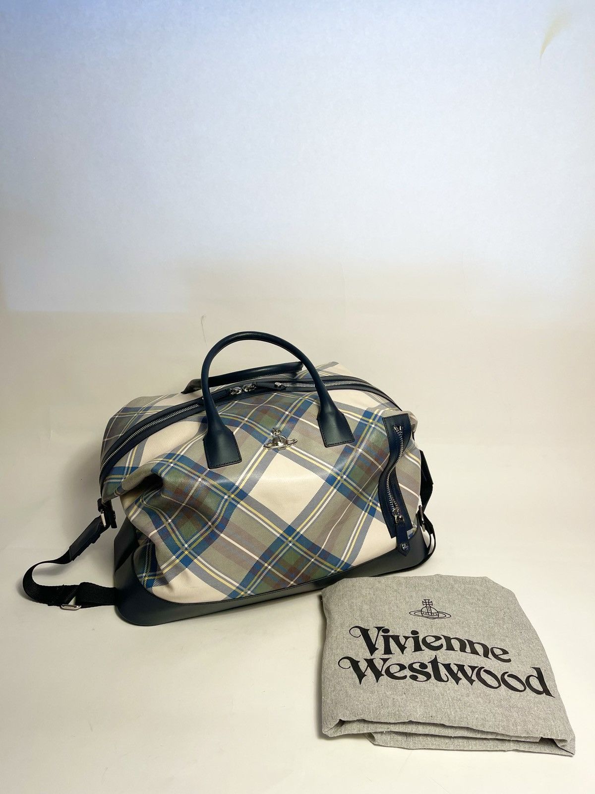 Vivienne Westwood Vivienne Westwood GREEN/blue Tartan Duffle bag NWT SS13 Size ONE SIZE - 4 Thumbnail
