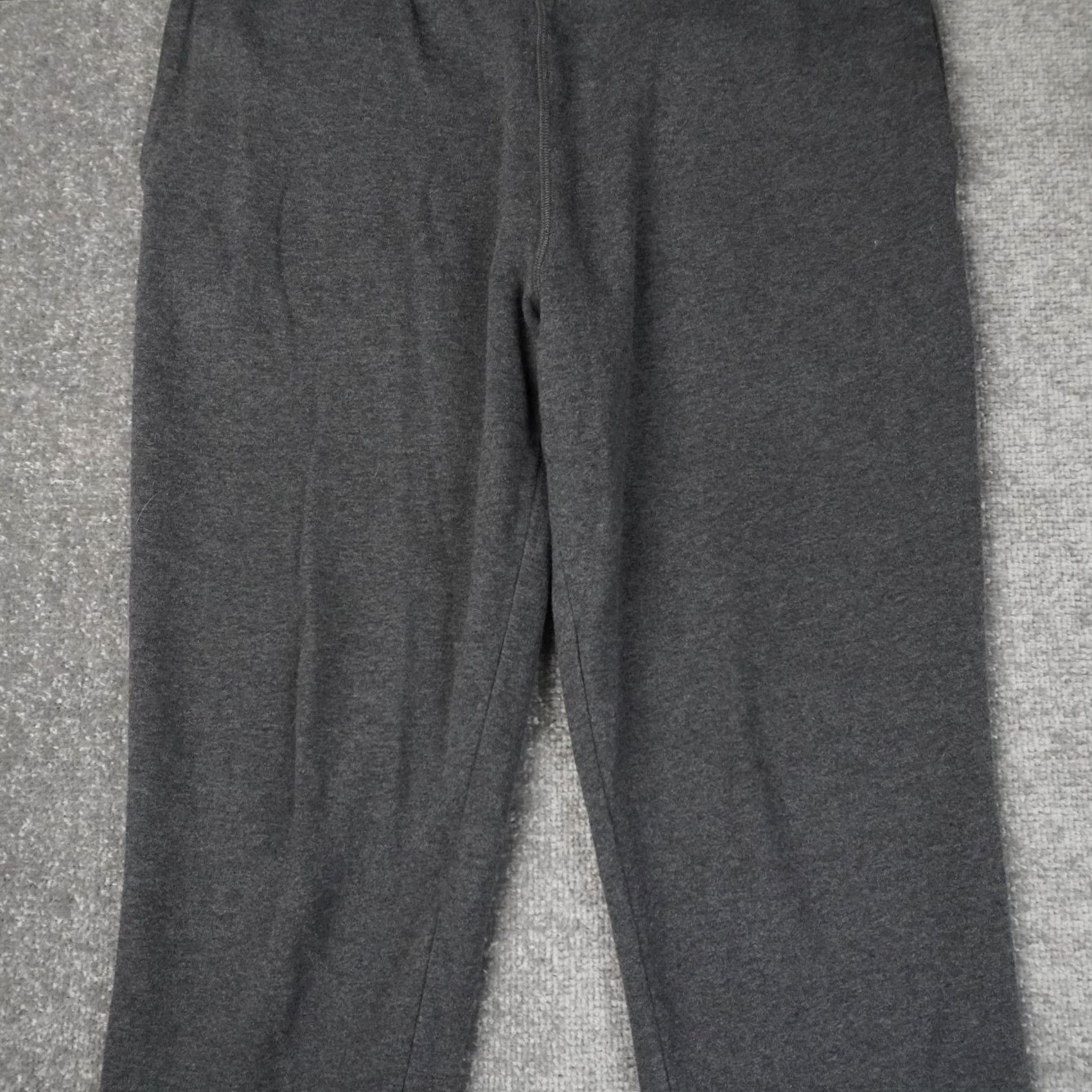 Nautica Nautica Athletic Sweatpants Mens Medium Gray Drawstring Pockets Activewear Fatigue Logo Moisture Wicking Regular Fit Size US 31 - 5 Thumbnail