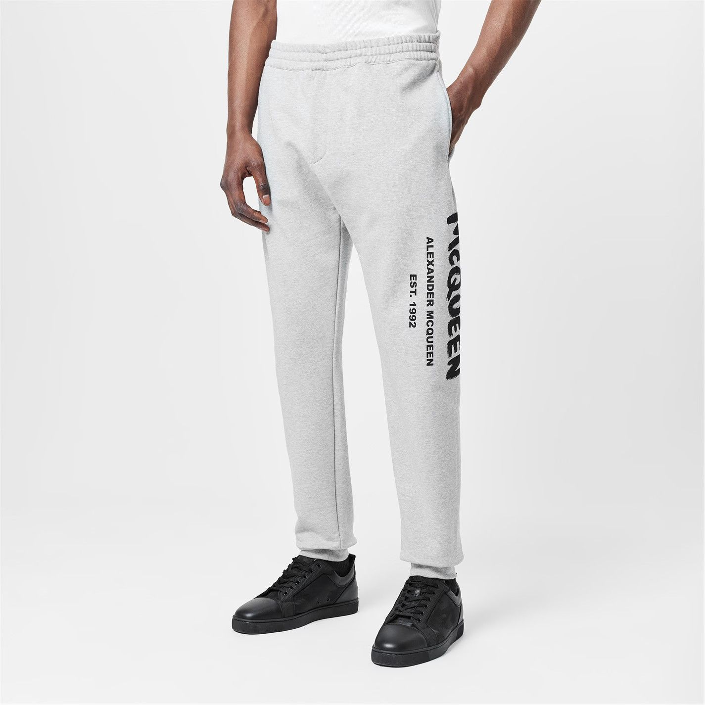 Alexander McQueen o1g2r1mq0326 Graffiti Sweatpants & Joggers in Grey Size US 34 / EU 50 - 3 Thumbnail