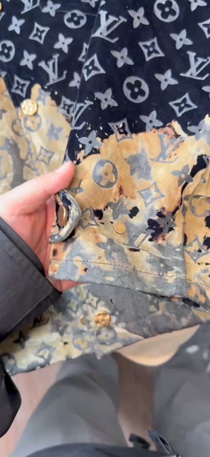 Louis Vuitton LV 24SS Flaming Cloud Colorblocked Denim Jacket 52 Size US L / EU 52-54 / 3 - 9 Thumbnail