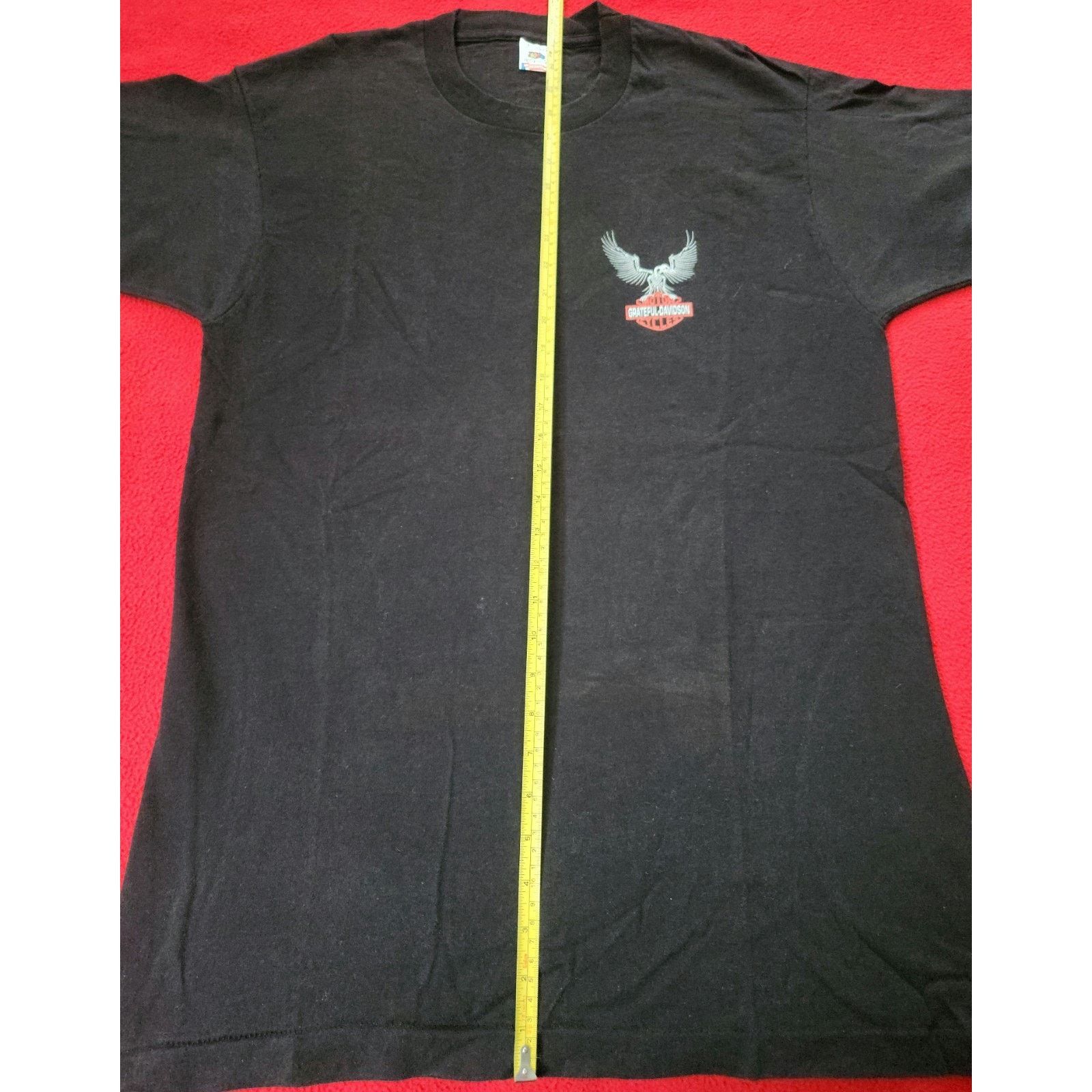 Fruit Of The Loom Authentic "Grateful-Davidson" Motor Cycles Vintage Shirt LRG Size US L / EU 52-54 / 3 - 8 Thumbnail