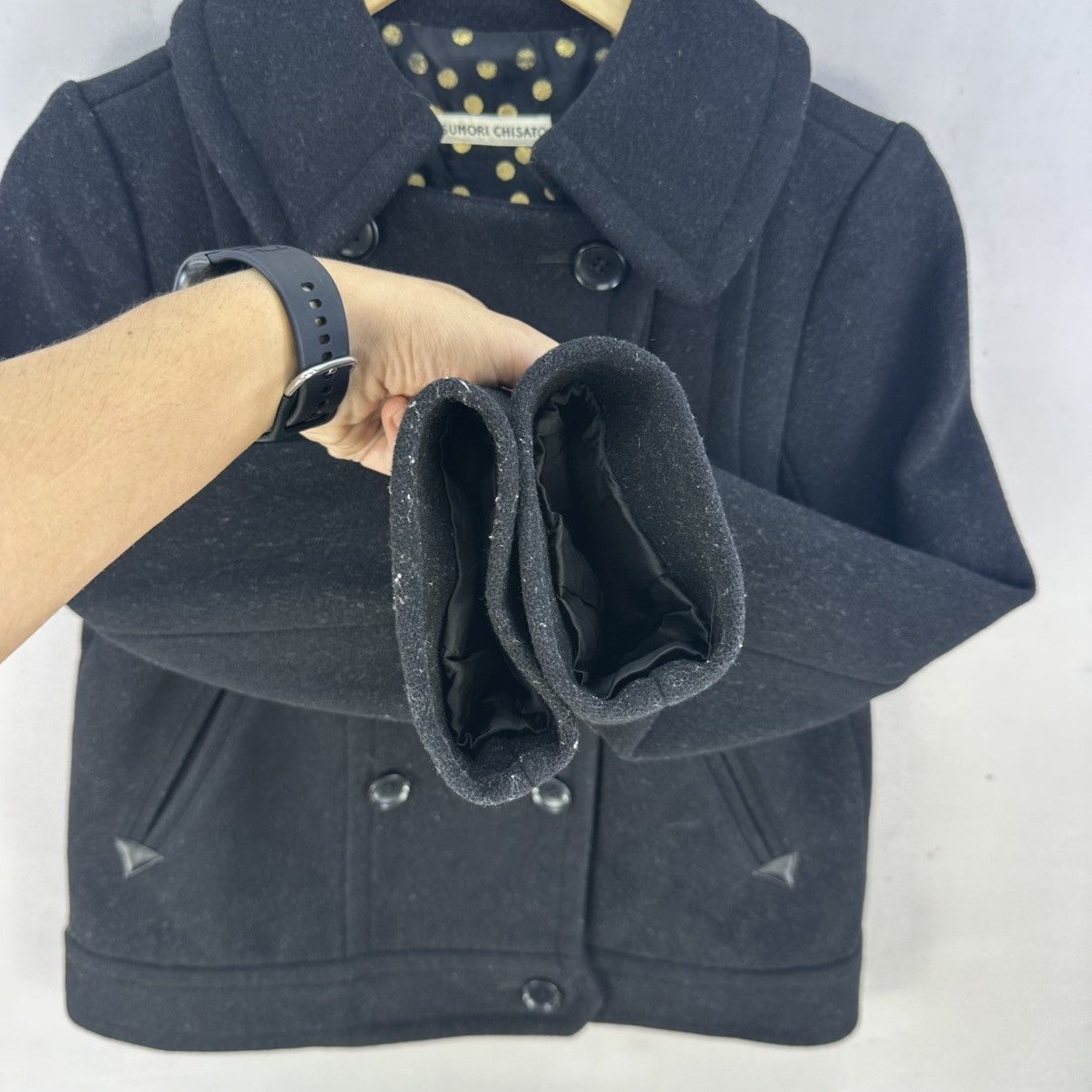 Issey Miyake Vintage 90’s Tsumori Chisato Double Breasted Wool Jacket Size US XS / EU 42 / 0 - 10 Thumbnail