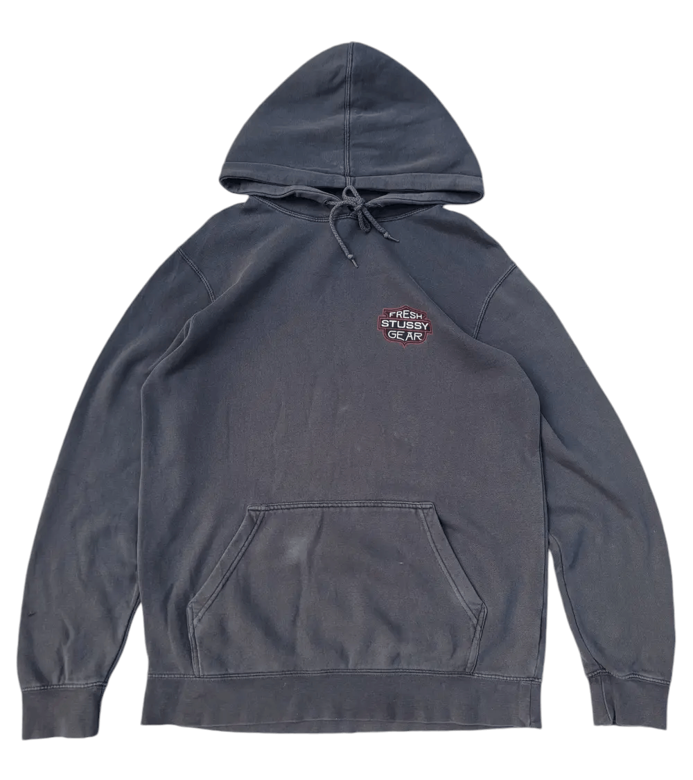 Stussy × Vintage Vintage Stussy Gear Hoodie Pullover Size US M / EU 48-50 / 2 - 3 Thumbnail