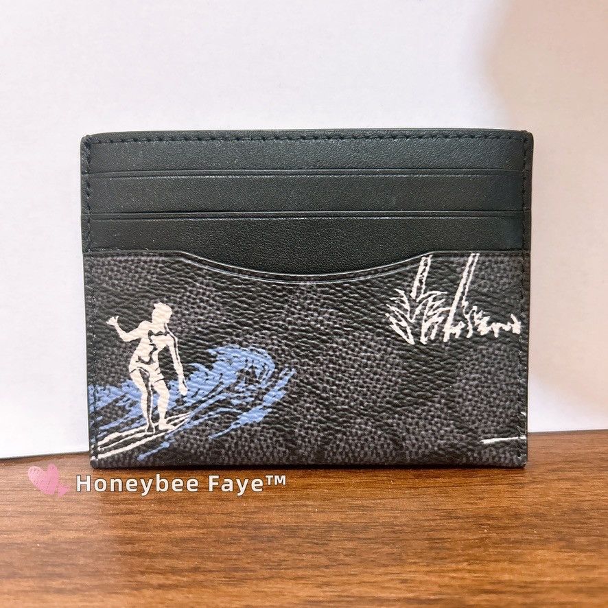 Coach Slim Id Card Case With Surf Print CBJ93 Size ONE SIZE - 1 Thumbnail