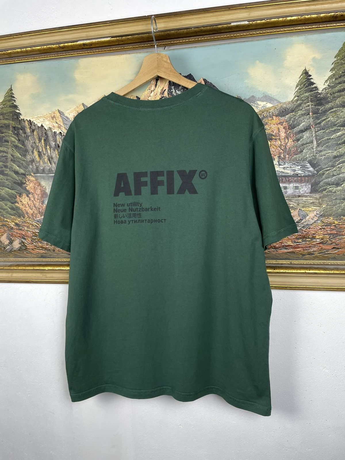 AFFXWRKS Affix Works Green Tee Big Logo Streetwear Size US XL / EU 56 / 4 - 6 Thumbnail