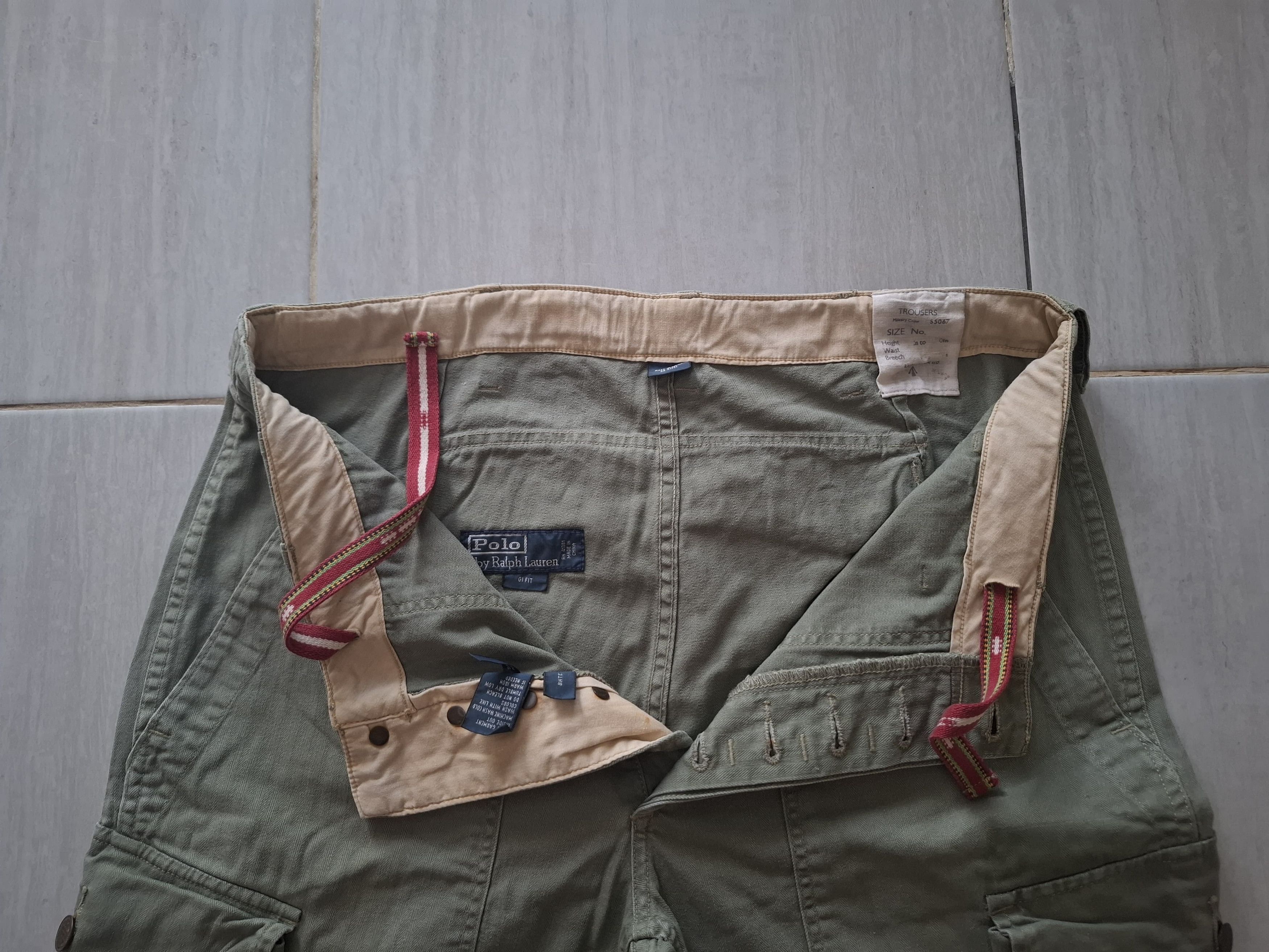 Polo Ralph Lauren Vintage Polo Ralph Lauren military trouser pants Size US 33 - 3 Thumbnail