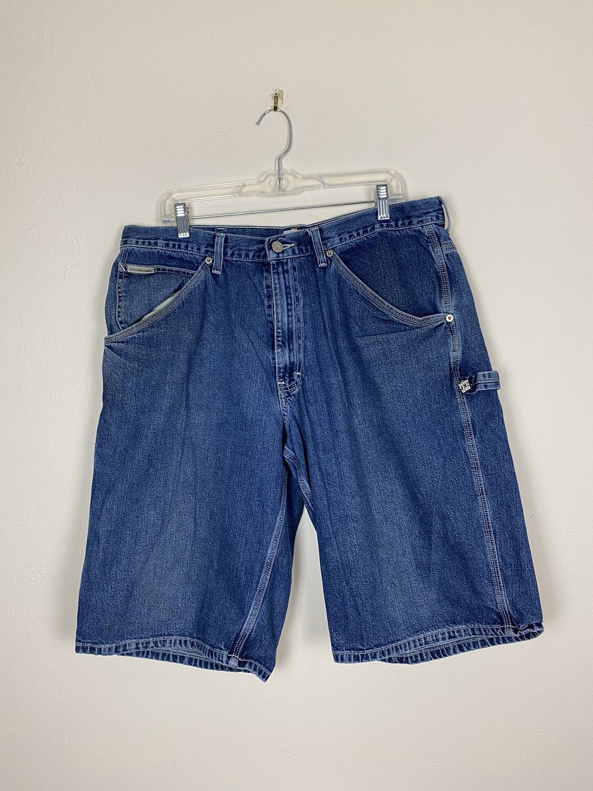 Calvin Klein × Vintage Vintage 90’s Calvin Klein Denim Jean Shorts Jorts y2k rare Size US 36 / EU 52 - 2 Thumbnail