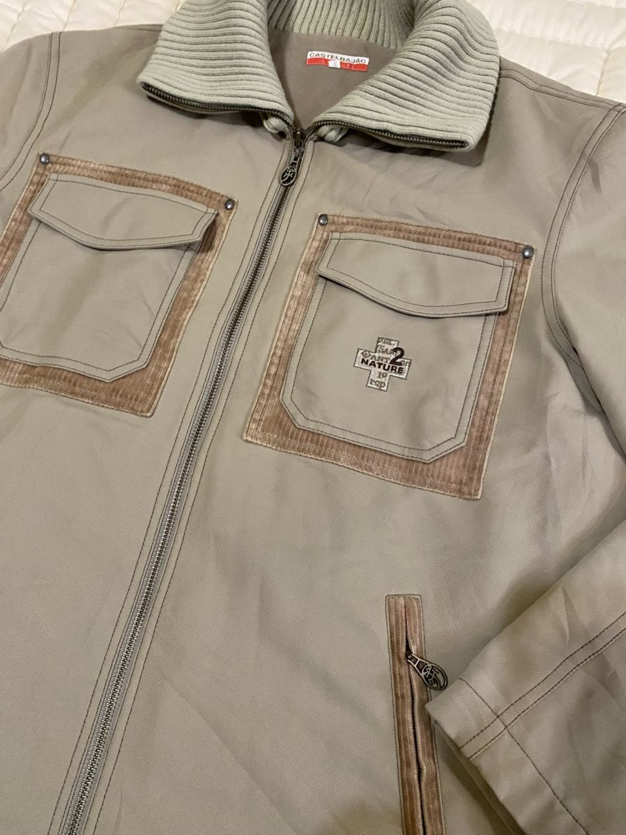Jean Charles De Castelbajac Castelbajac +2 Nature Embroidered Jacket Khaki Size 3 (L) Size US L / EU 52-54 / 3 - 3 Thumbnail