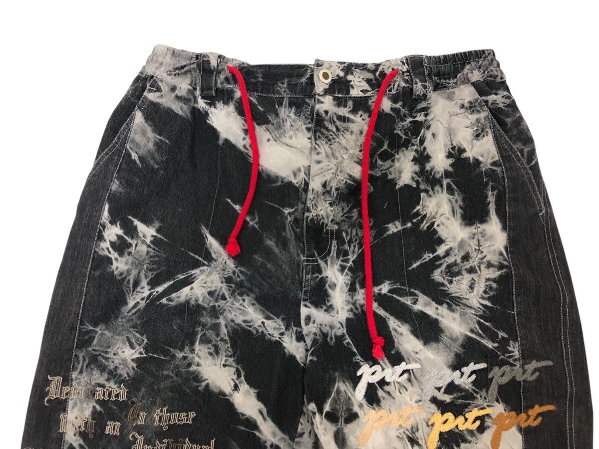 Japanese Brand × Vintage 🇯🇵 PARTO D.I.V BAGGY WIDE LEG ACIDWASH EMBROIDERED STATEMENT Size US 35 - 3 Thumbnail