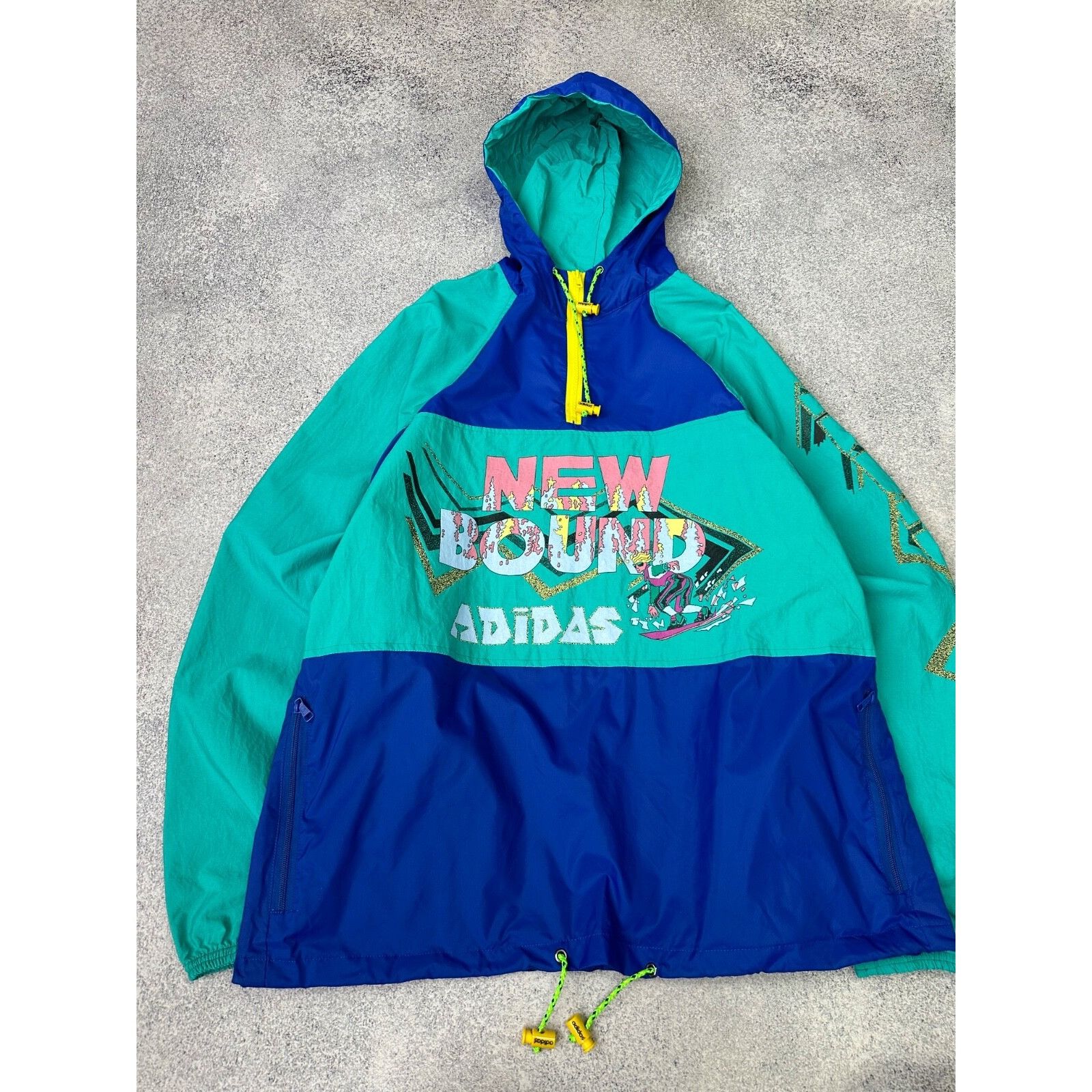 Adidas VTG Adidas Ventex Yugoslavia New Bound Rare Anorak Jacket Size US L / EU 52-54 / 3 - 3 Thumbnail