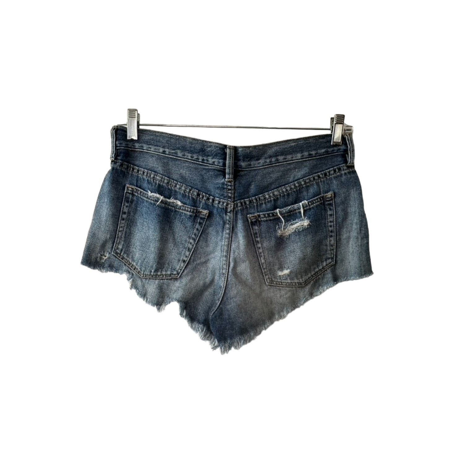 Free People Free People Distressed Button-Fly Cut Off Jean Shorts Size 28" / US 6 / IT 42 - 3 Thumbnail