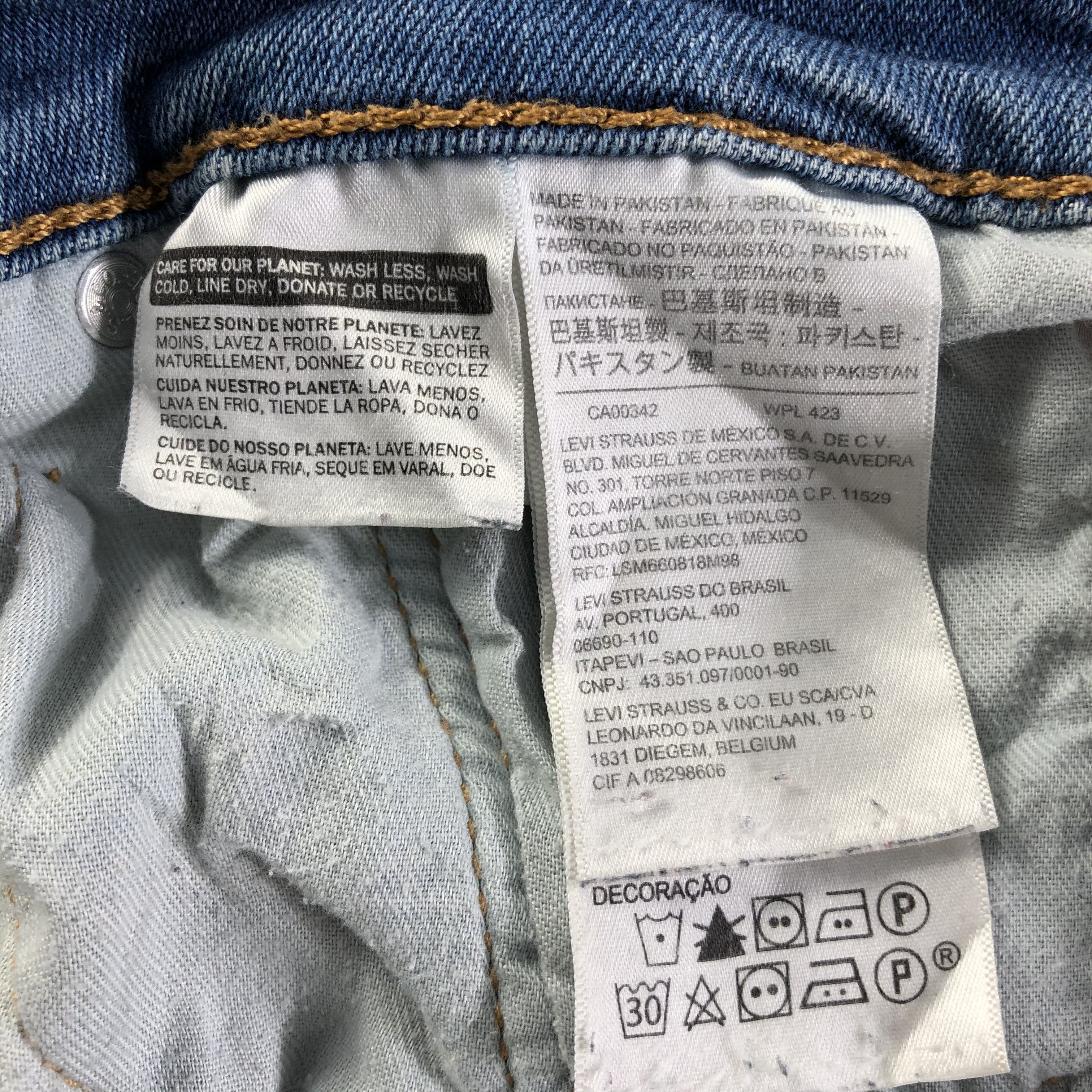 Levi's Vintage Blue Wash Levis 514 Jeans-J4382 Size US 32 / EU 48 - 10 Thumbnail