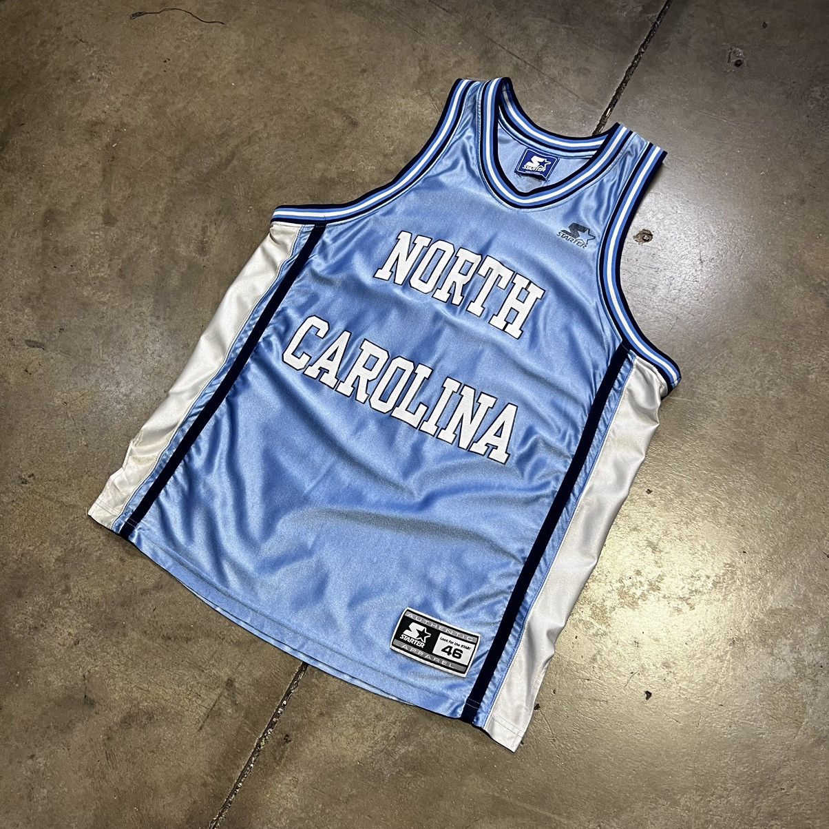 NCAA × Starter × Vintage Vintage 90s North Carolina UNC TarHeels Basketball Jersey #7 Size US L / EU 52-54 / 3 - 2 Thumbnail