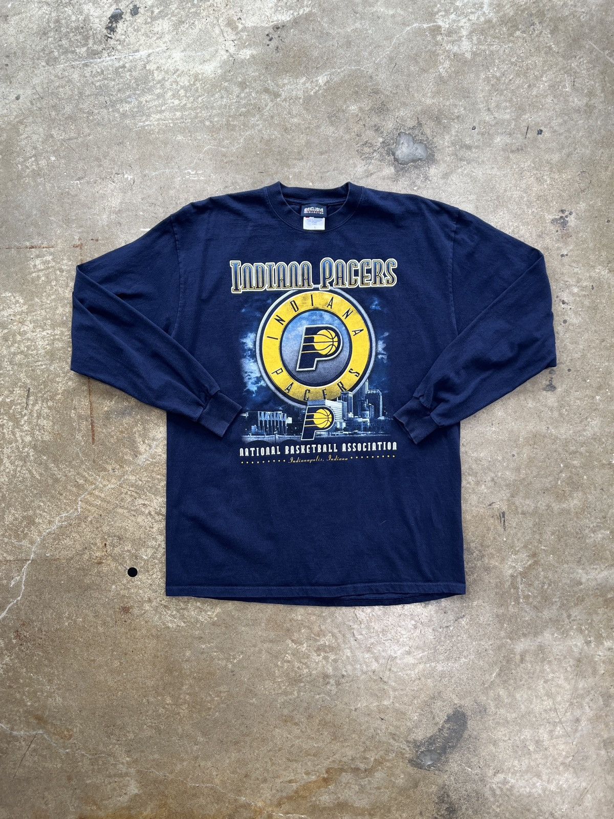 NBA Vintage Y2K NBA Indiana Pacers Majestic Long Sleeve Large Size US L / EU 52-54 / 3 - 2 Thumbnail