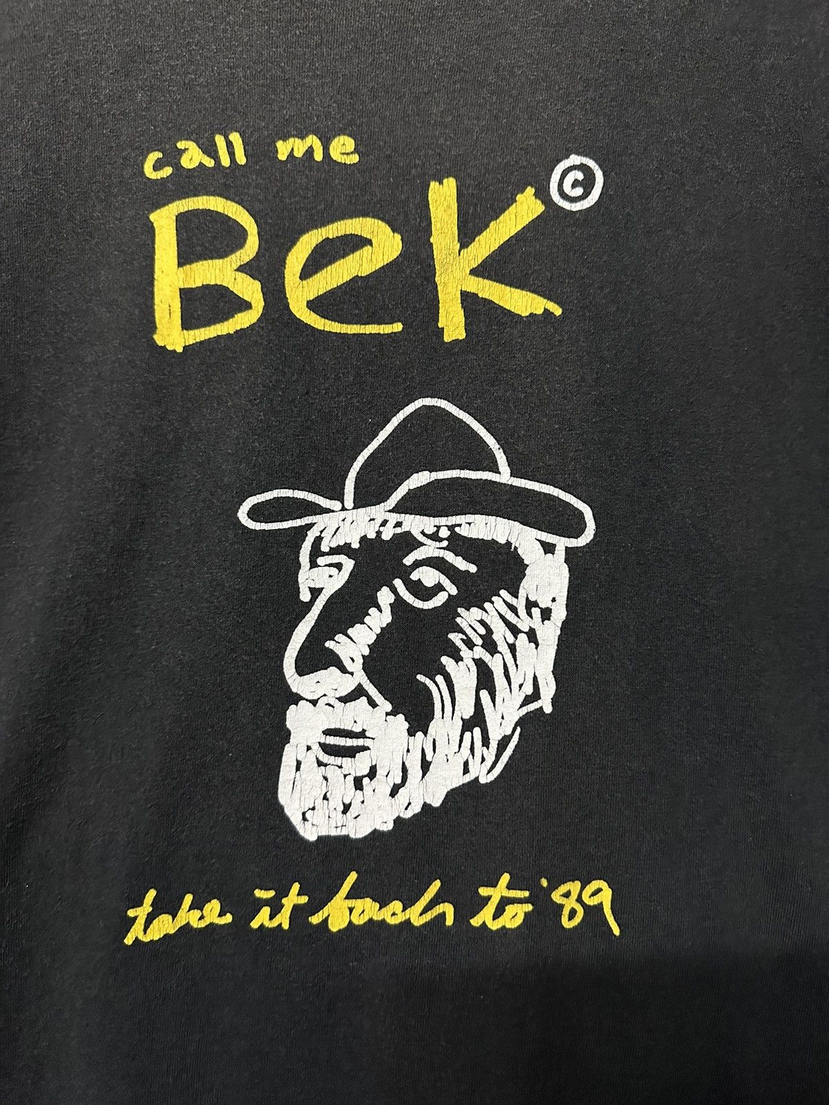 Band Tees × Vintage Vintage 90s Beck Band Call Me Bek Sun Faded Tee Size US XL / EU 56 / 4 - 2 Thumbnail
