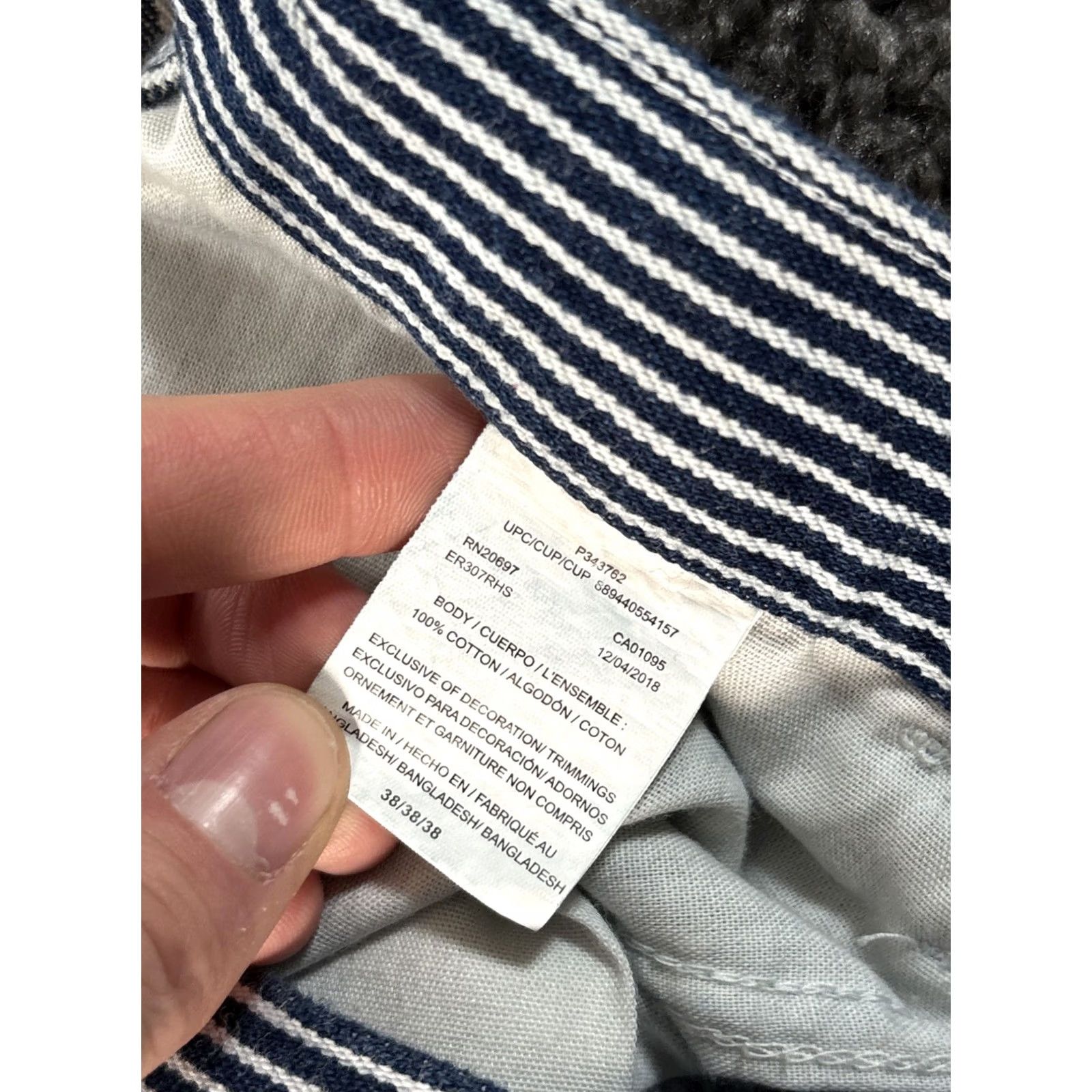 Dickies Dickies Shorts Mens 38 Blue Pinstripe Railroad Conductor Bermuda Workwear Pockets Casual Regular Size US 38 / EU 54 - 6 Thumbnail