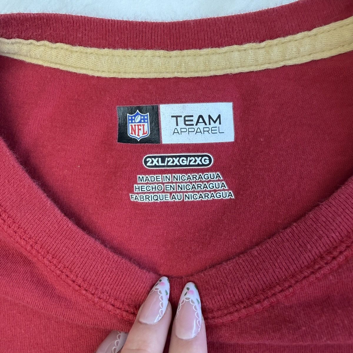 NFL San Francisco 49ers red graphic long sleeve tee Size US XXL / EU 58 / 5 - 8 Thumbnail