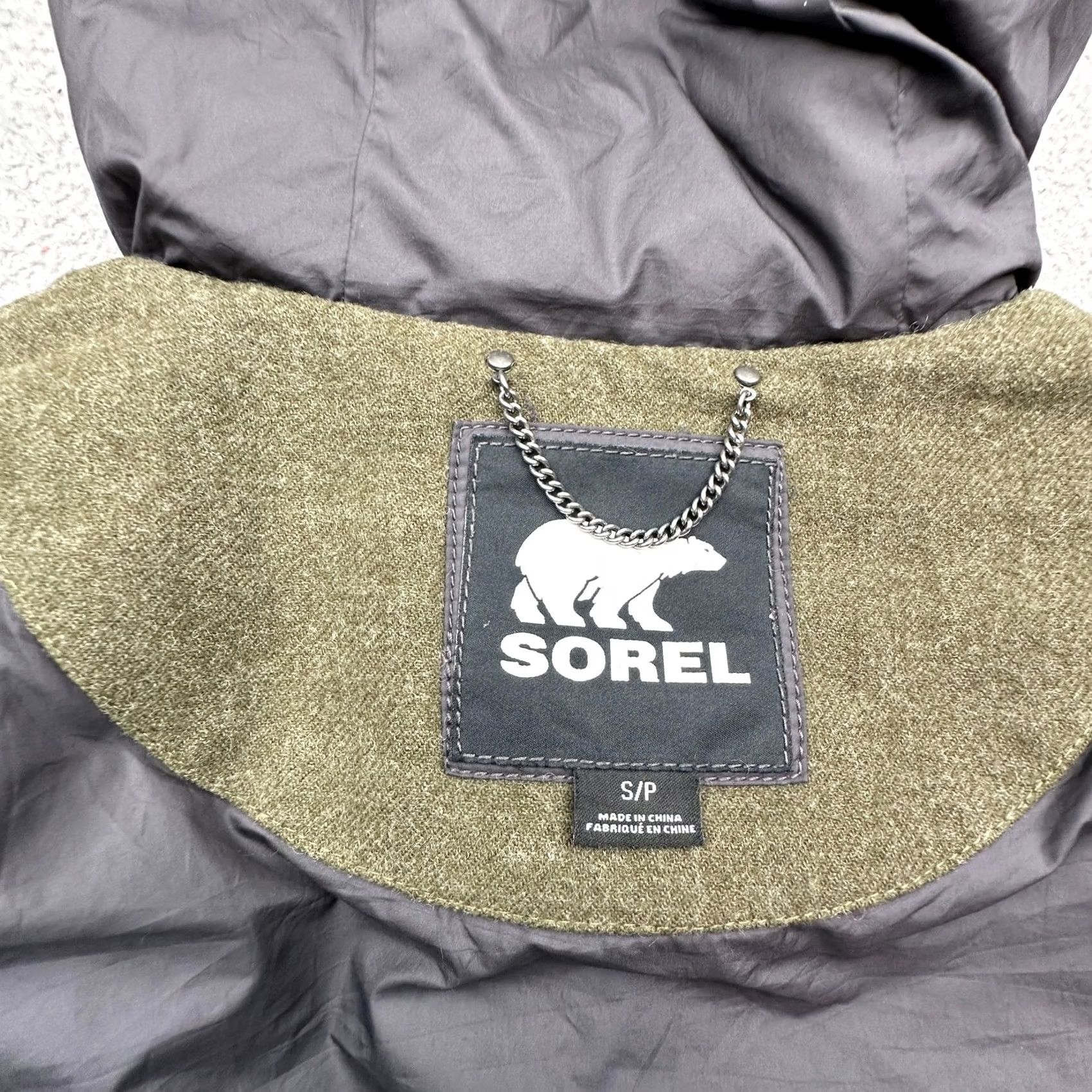 SOREL Sorel Parka Coat Womens Small Fur Hooded 700 Fill Tivoli Long Goose Down Green Size S / US 4 / IT 40 - 3 Thumbnail