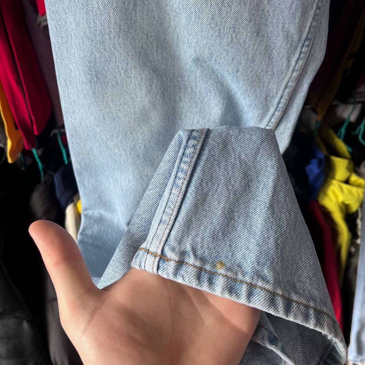 Levi's Vintage 90s Levis 501 Blue Denim Pants Made in USA Size US 40 / EU 56 - 12 Thumbnail
