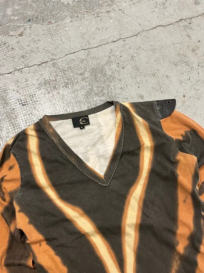 Just Cavalli SS2002 Cavalli Yellow Hallucination Longsleeves Size XS / US 0-2 / IT 36-38 - 4 Thumbnail
