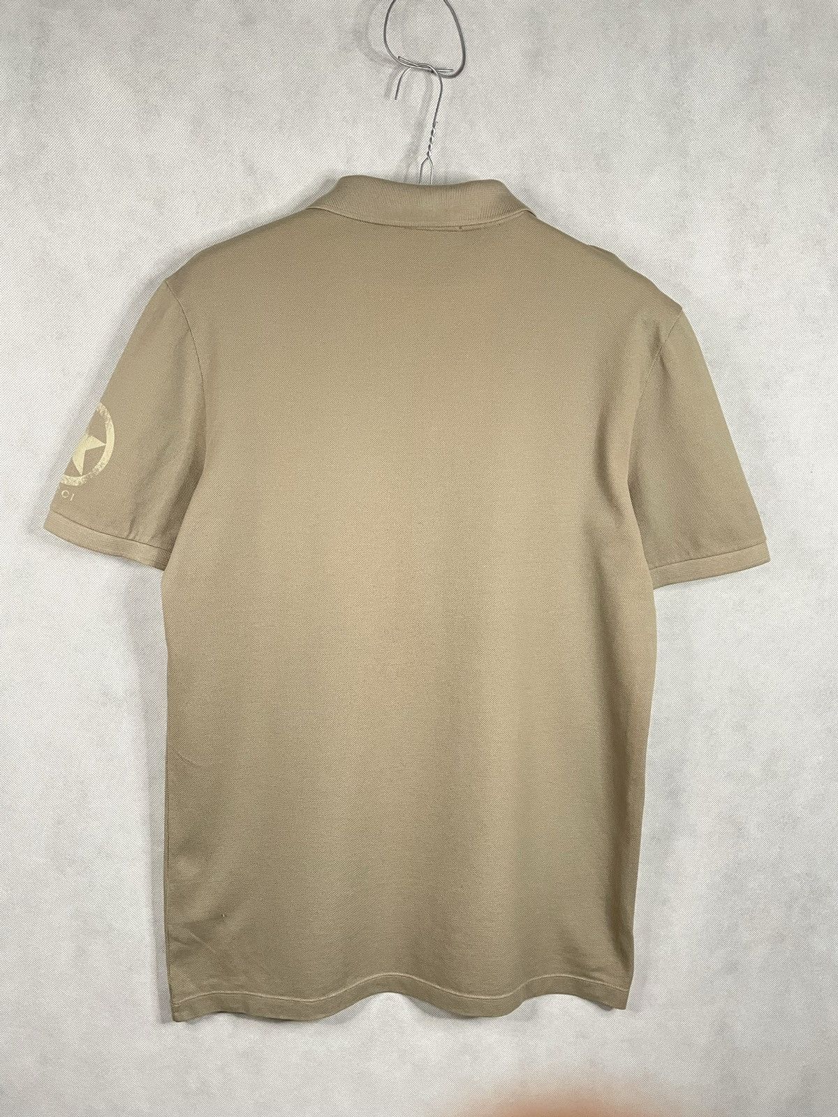 Designer × Gucci × Vintage Gucci Vintage Beige Polo Striped T-shirt Tee Designer Luxury Size US M / EU 48-50 / 2 - 7 Thumbnail