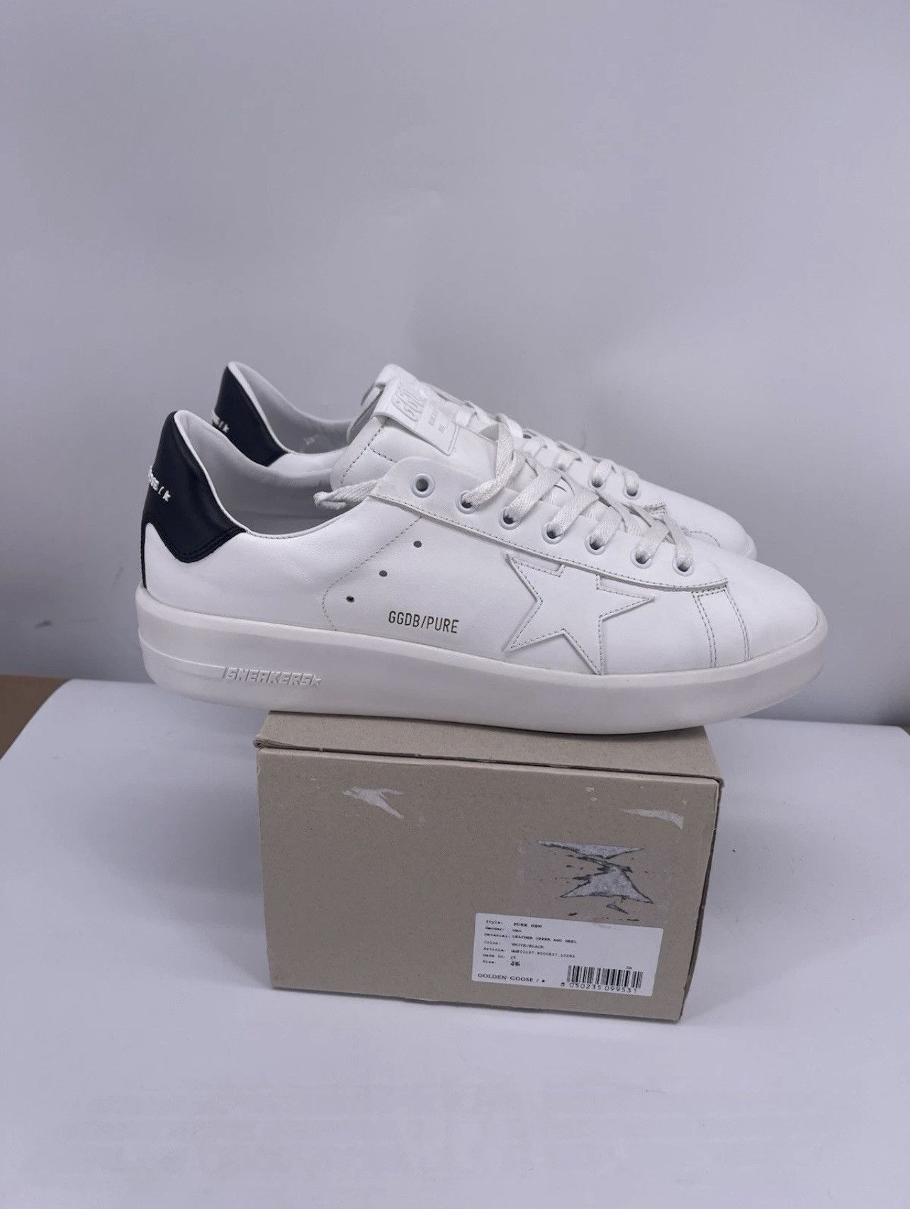 Golden Goose Golden Goose Pure Star White Leather Trainers Size 42 Size US 9 / EU 42 - 1 Thumbnail