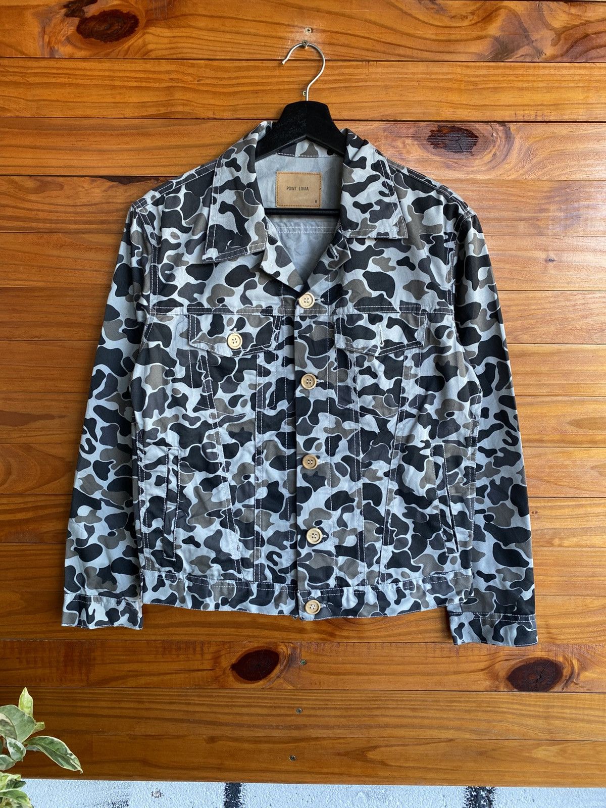 Japanese Brand Point Loma Grey Camouflage Jacket Trucker Japan Market Size US M / EU 48-50 / 2 - 3 Thumbnail