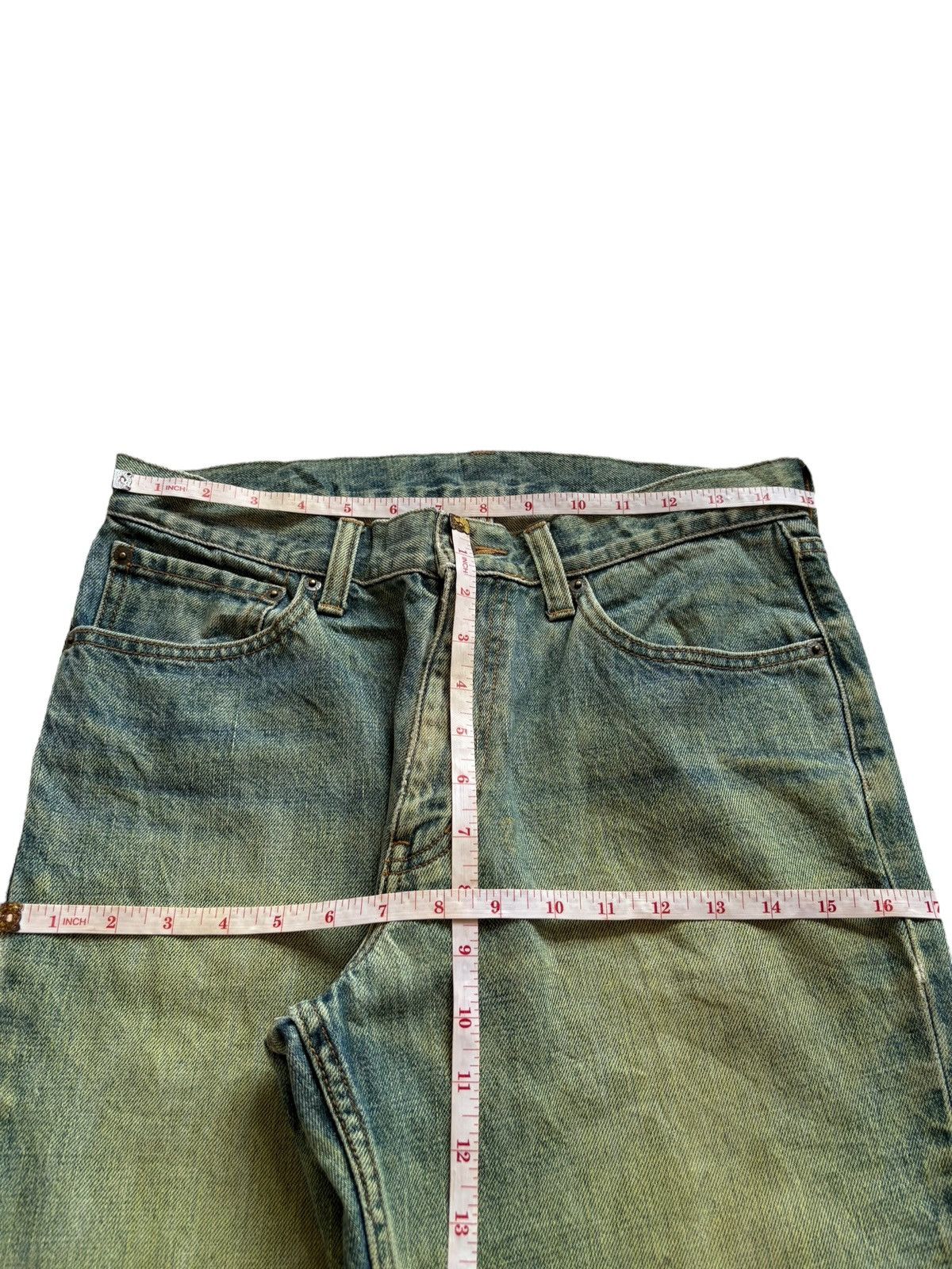 Japanese Brand Vintage Japanese Brand Sick Mud Wash Distressed Loose Jeans Size US 30 / EU 46 - 12 Thumbnail