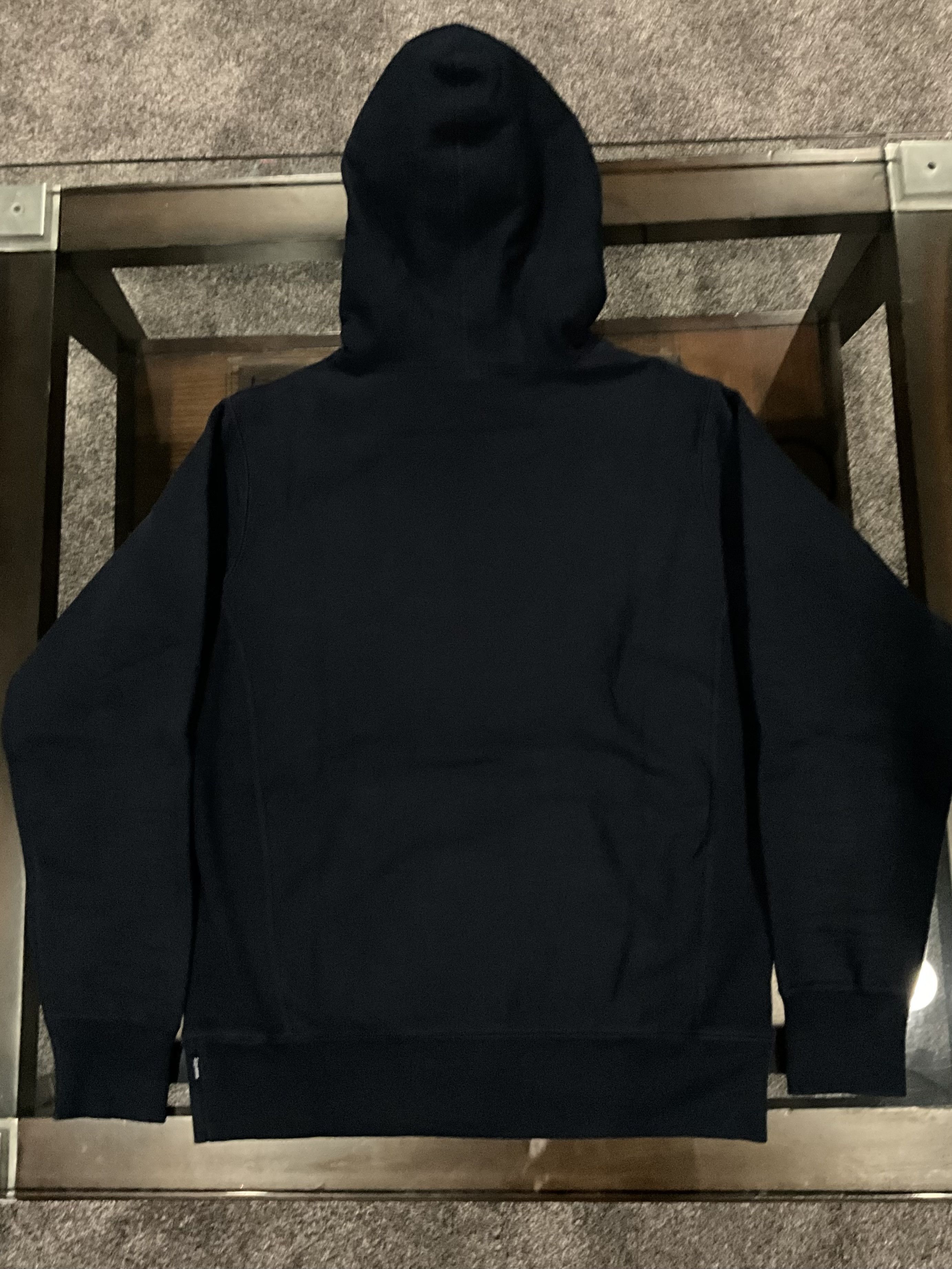 Supreme FW14 Navy Tonal Box Logo Pullover Hooded Sweatshirt Size US S / EU 44-46 / 1 - 4 Thumbnail